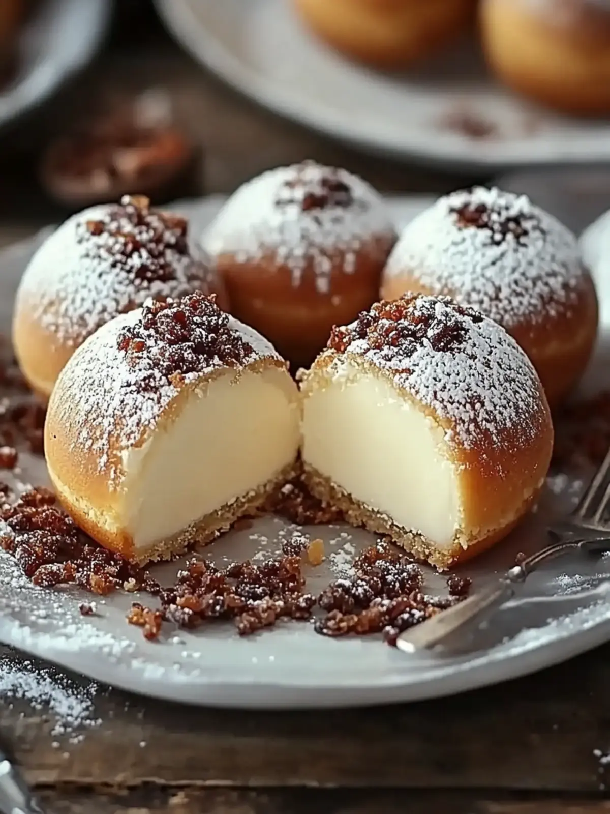 Schnelle Käsekuchen-Kugeln