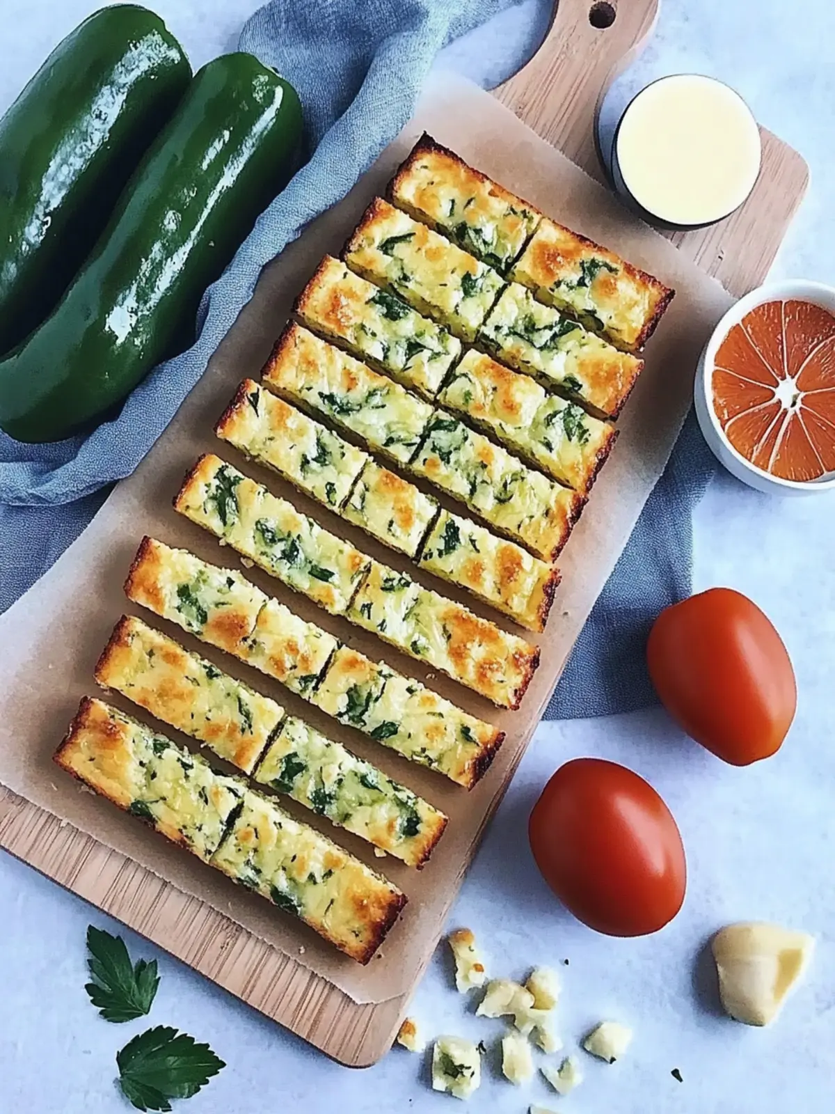 Zucchini Brotstäbchen