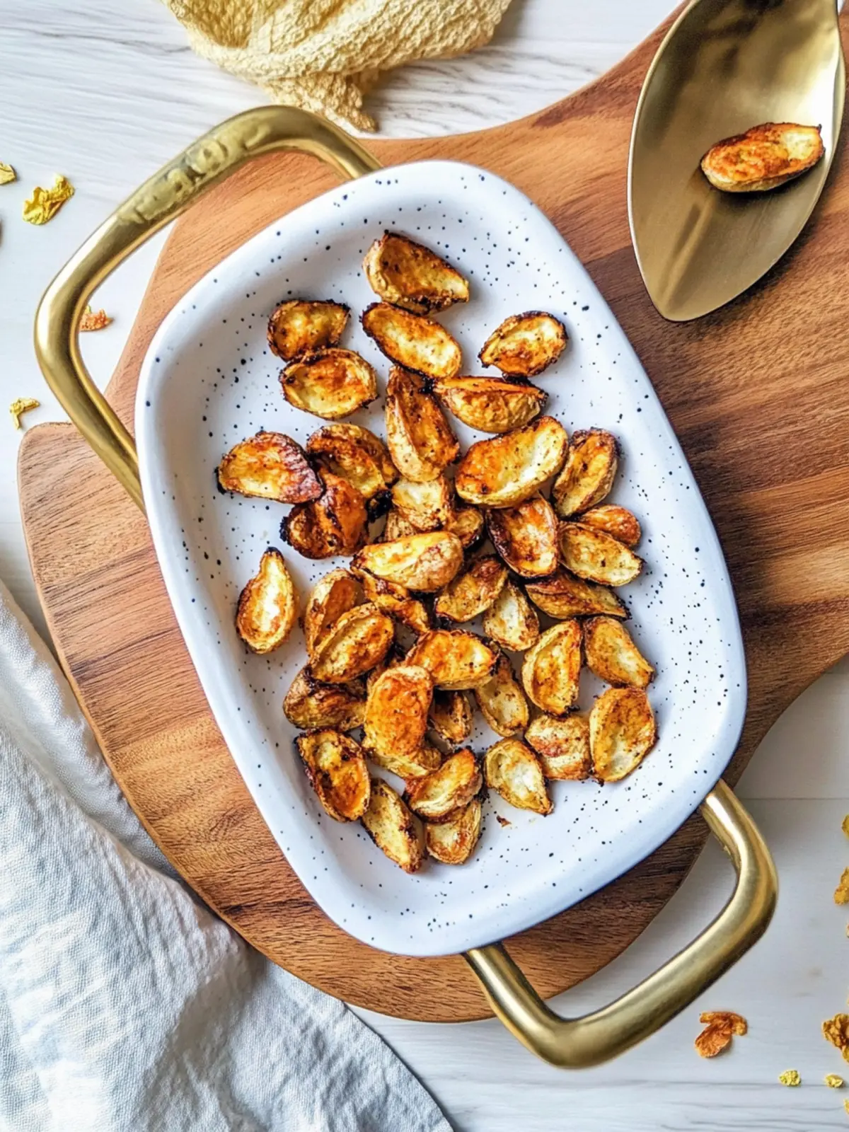 Kürbiskerne in der Heißluftfritteuse rösten