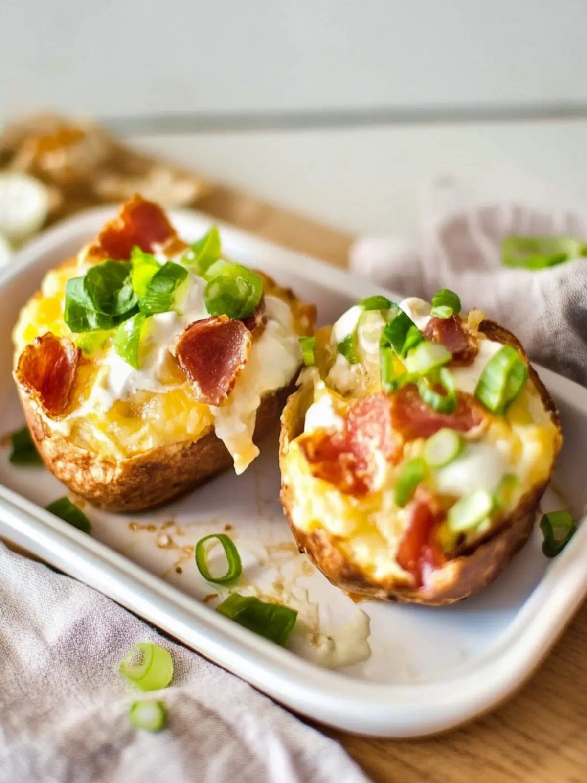 Überbackene Kartoffeln