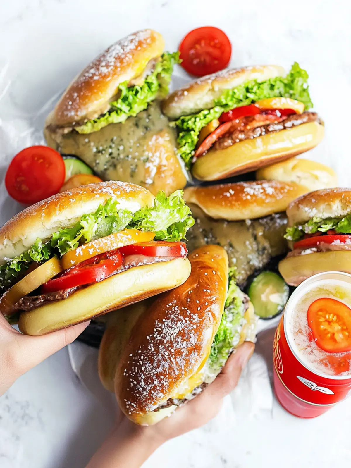 Ofenburger mit Hackfleisch