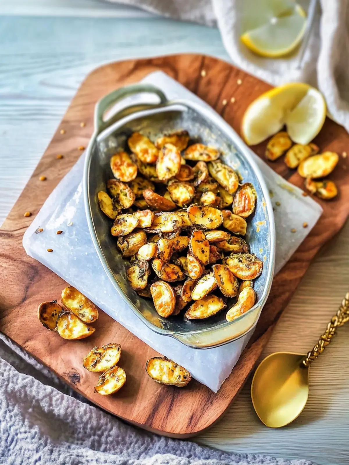 Kürbiskerne in der Heißluftfritteuse rösten