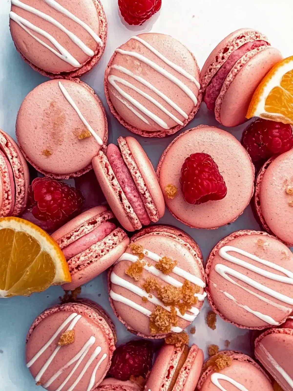 Erdbeer-Macaron-Schalen