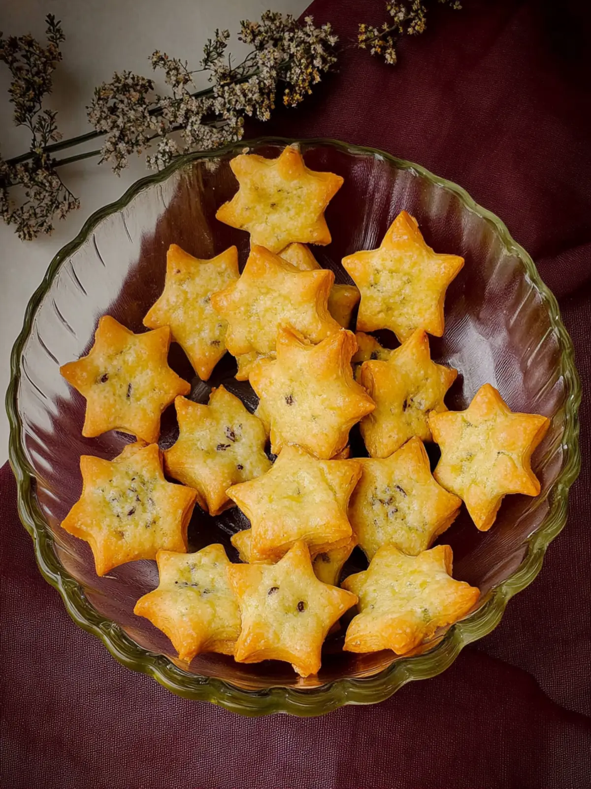 Baked Parmesan-Basil Starlets