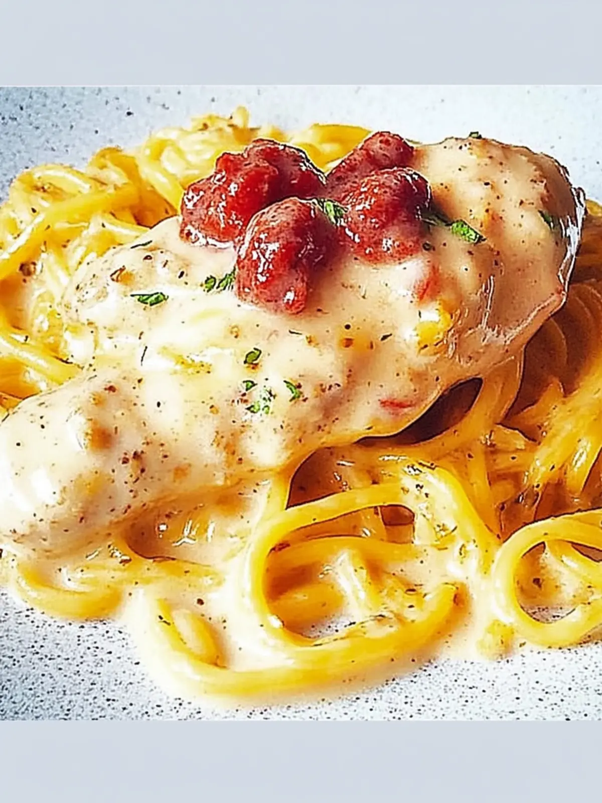 Zwiebel Sahne Hähnchen