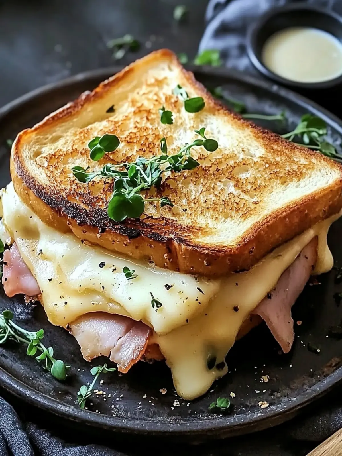 Klassischer französischer Croque Monsieur