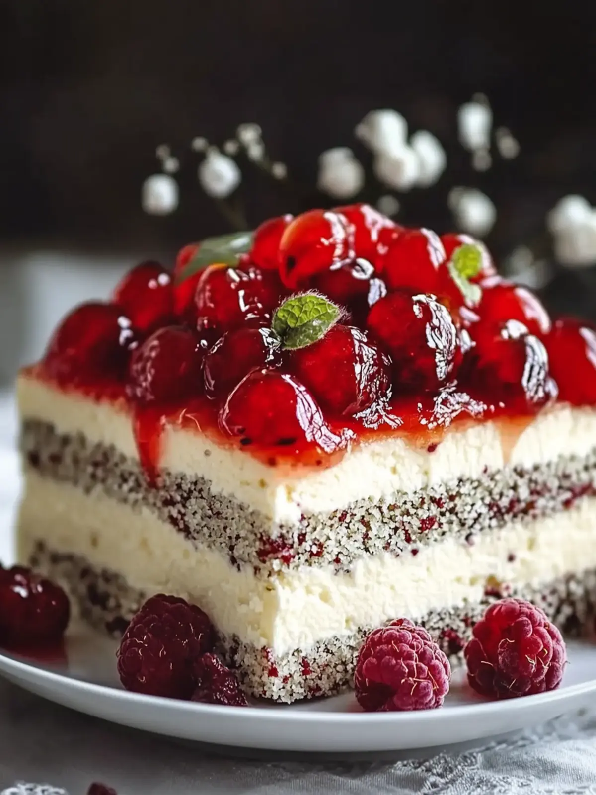 MOHN-KIRSCH-KUCHEN KIRSCH-Dame