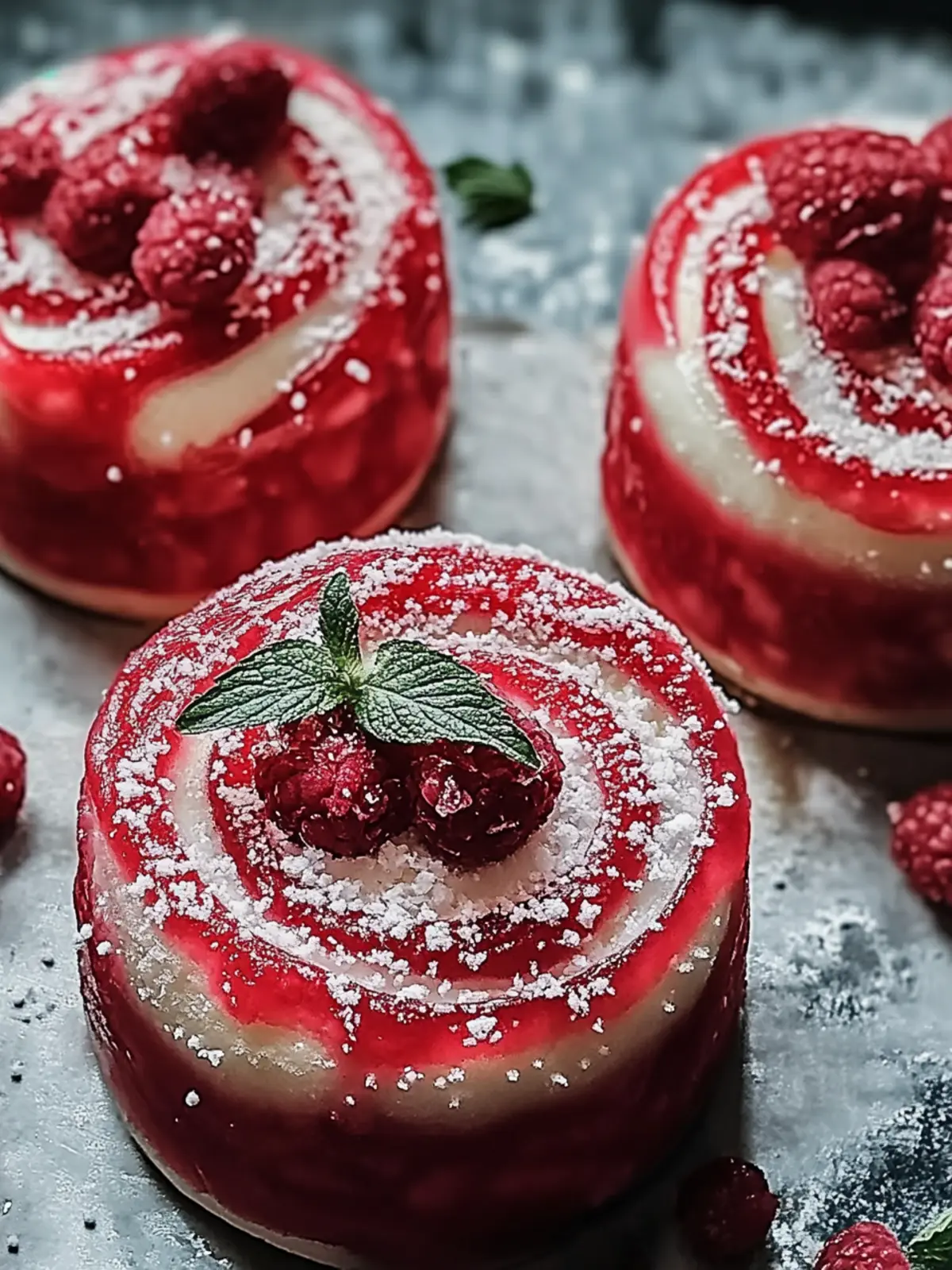 Rote Samt Zimtschnecken