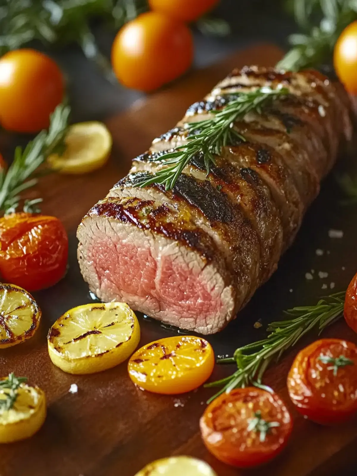 Ganzes Schweinefilet grillen