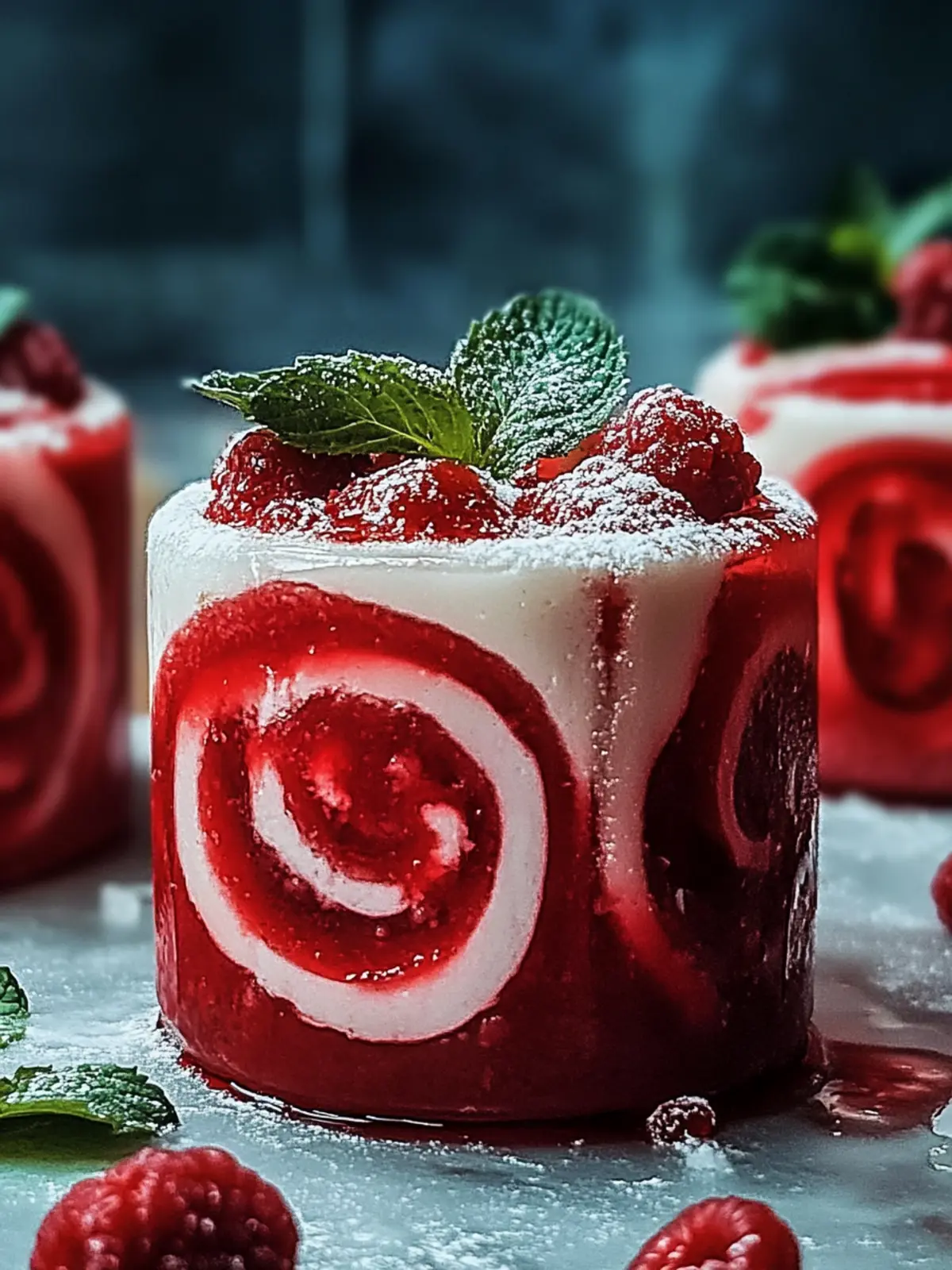 Rote Samt Zimtschnecken