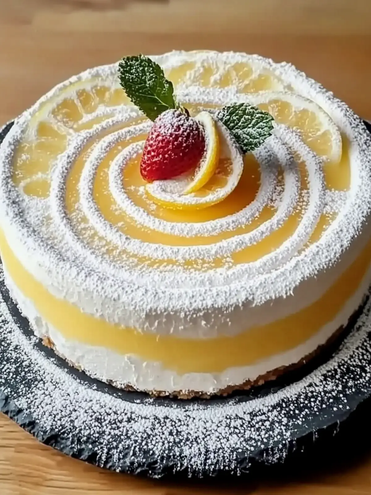 Quark Schneekuchen mit Pudding