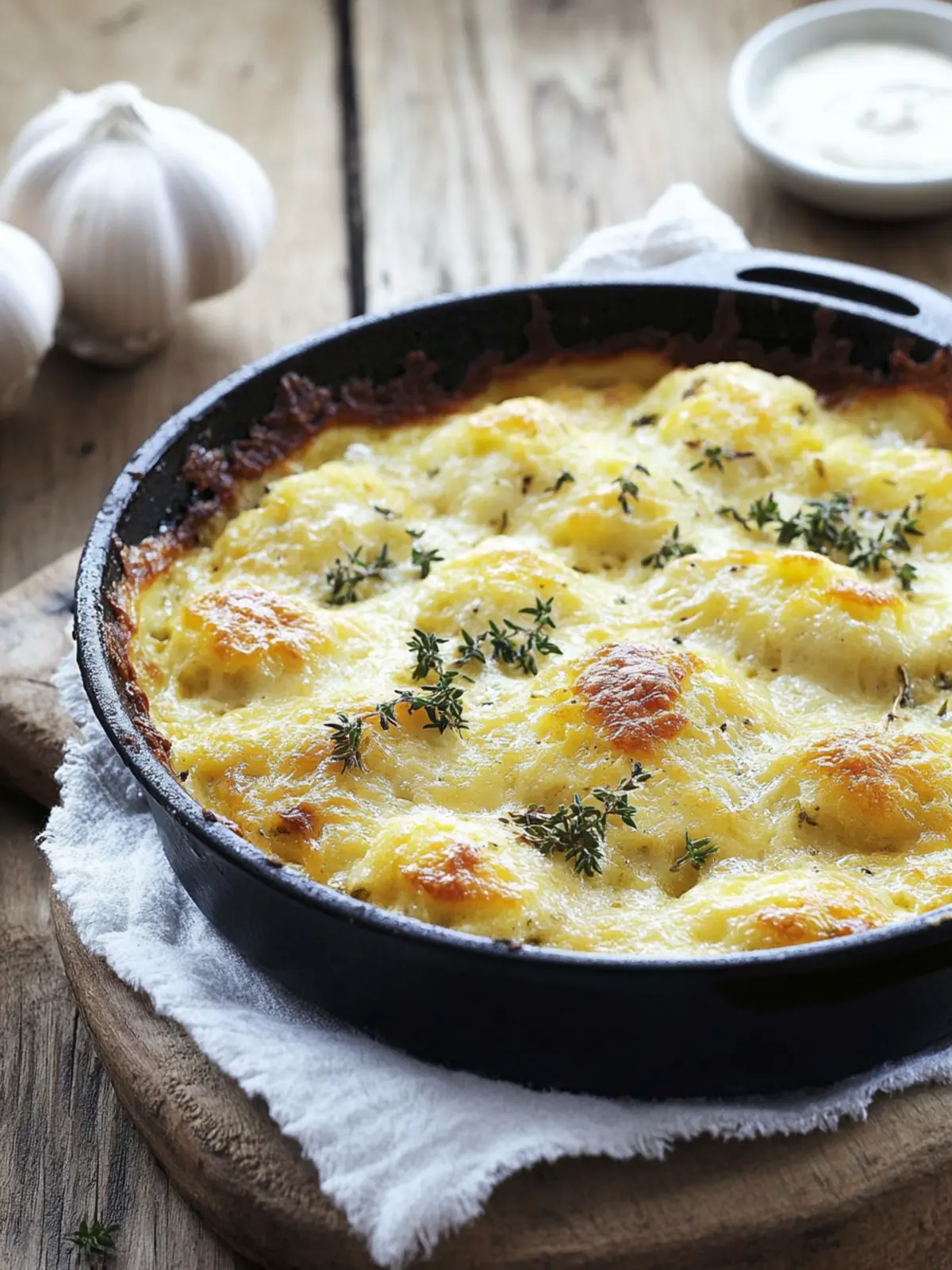 Deftiges Rosenkohlgratin