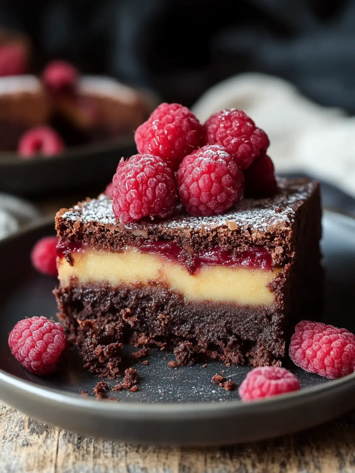 Himbeer-Brownie-Käsekuchen