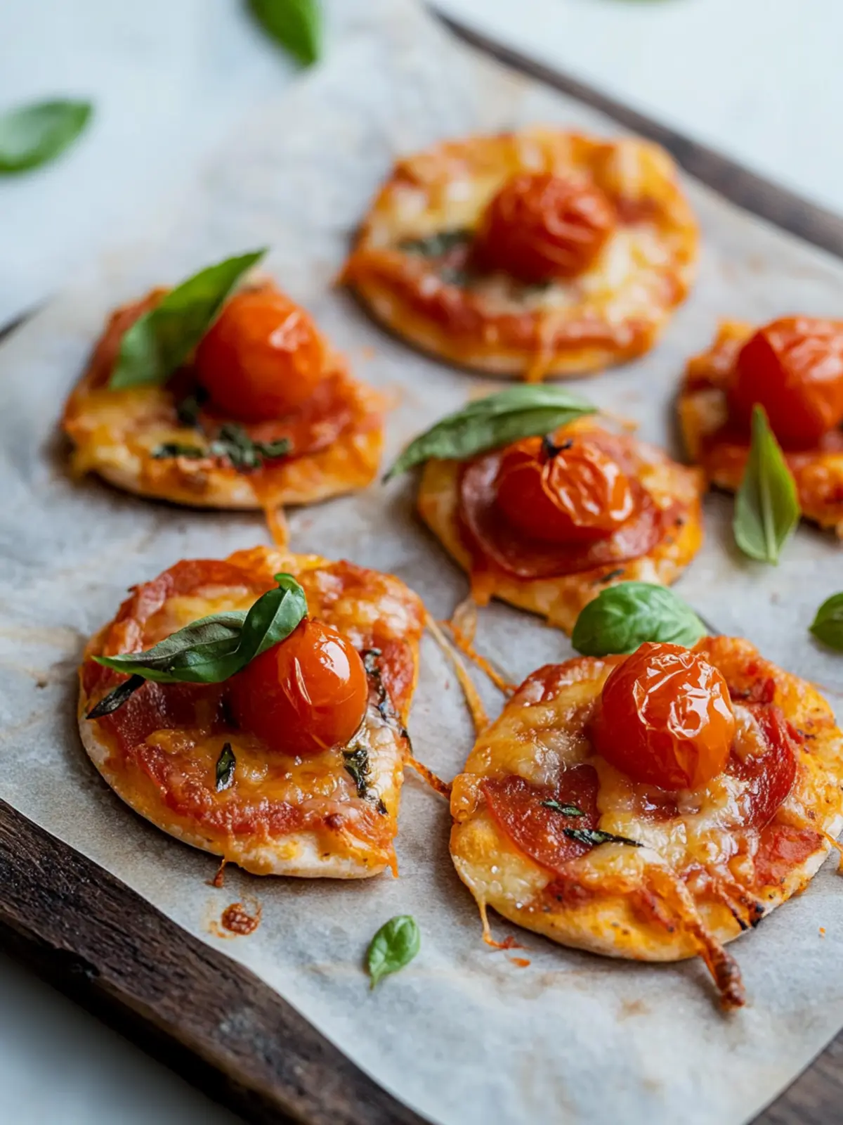 Mini-Pizza in Kirsch-Optik