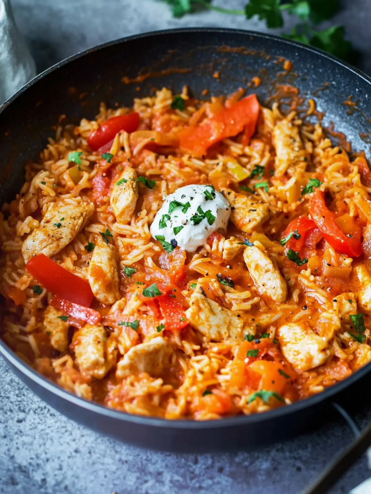 Paprika-Chicken-Pan with Rice
