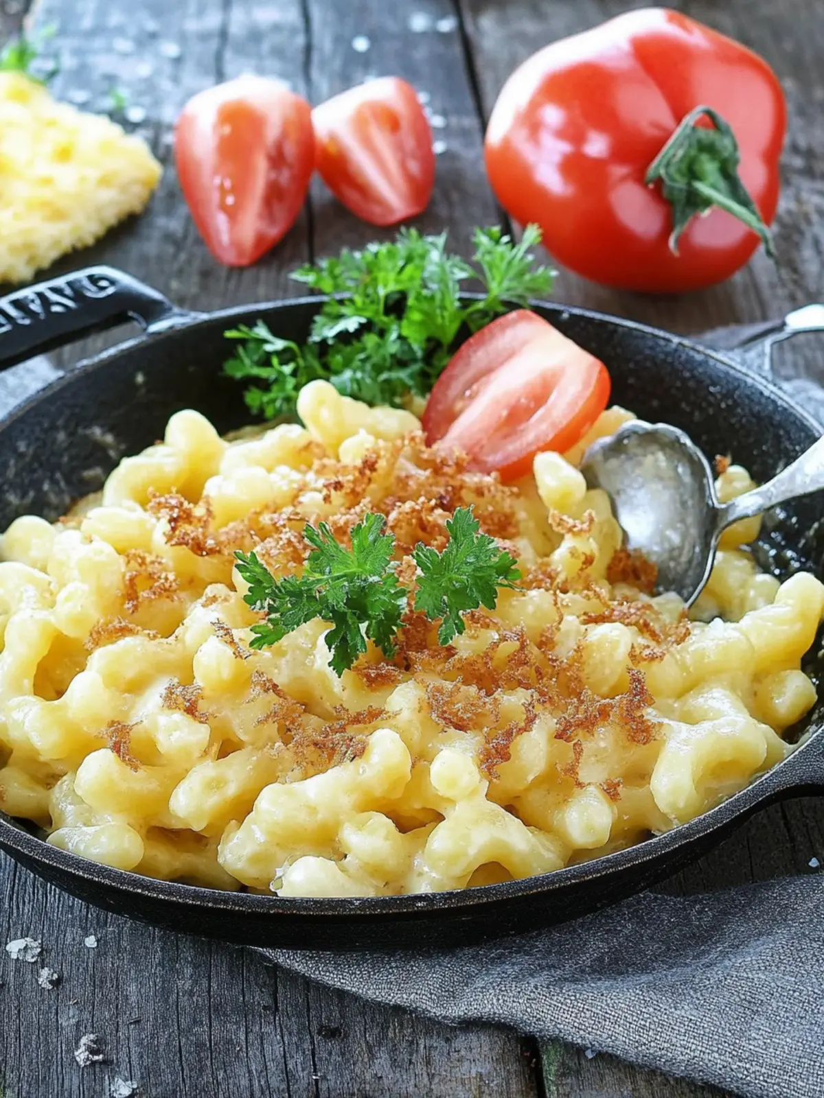 Käsespätzle mit Röstzwiebeln