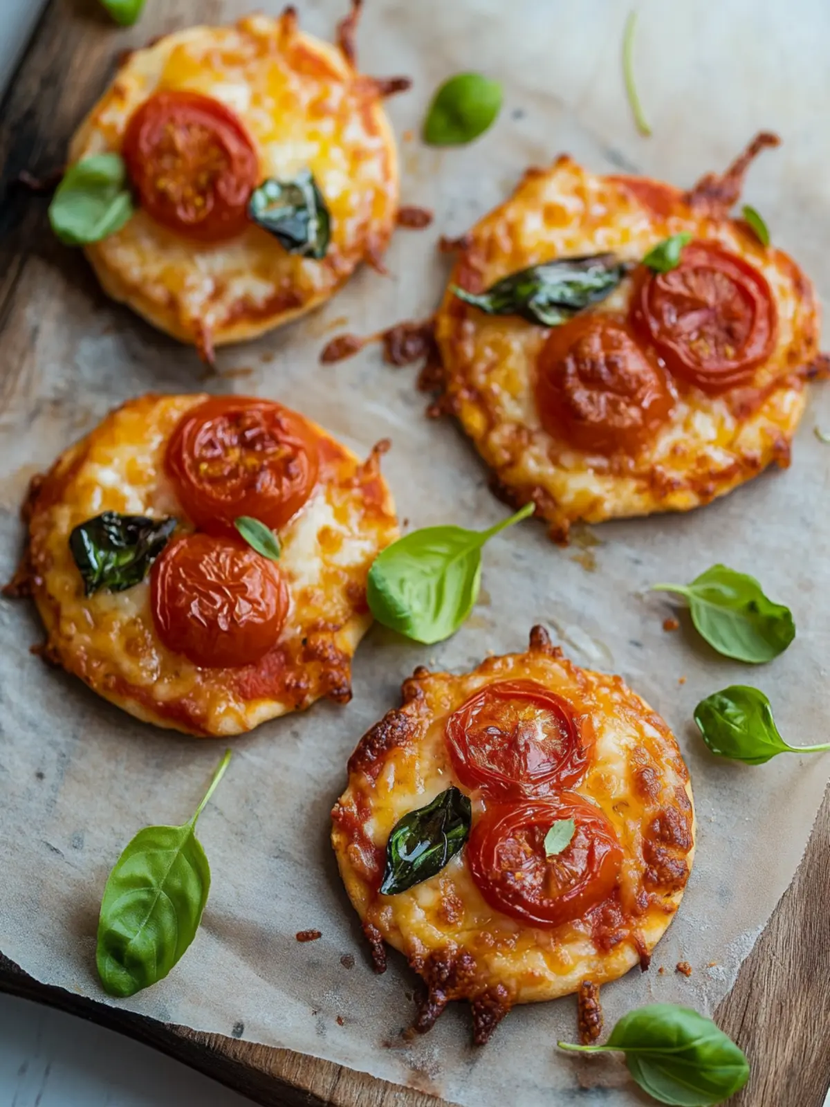 Mini-Pizza in Kirsch-Optik