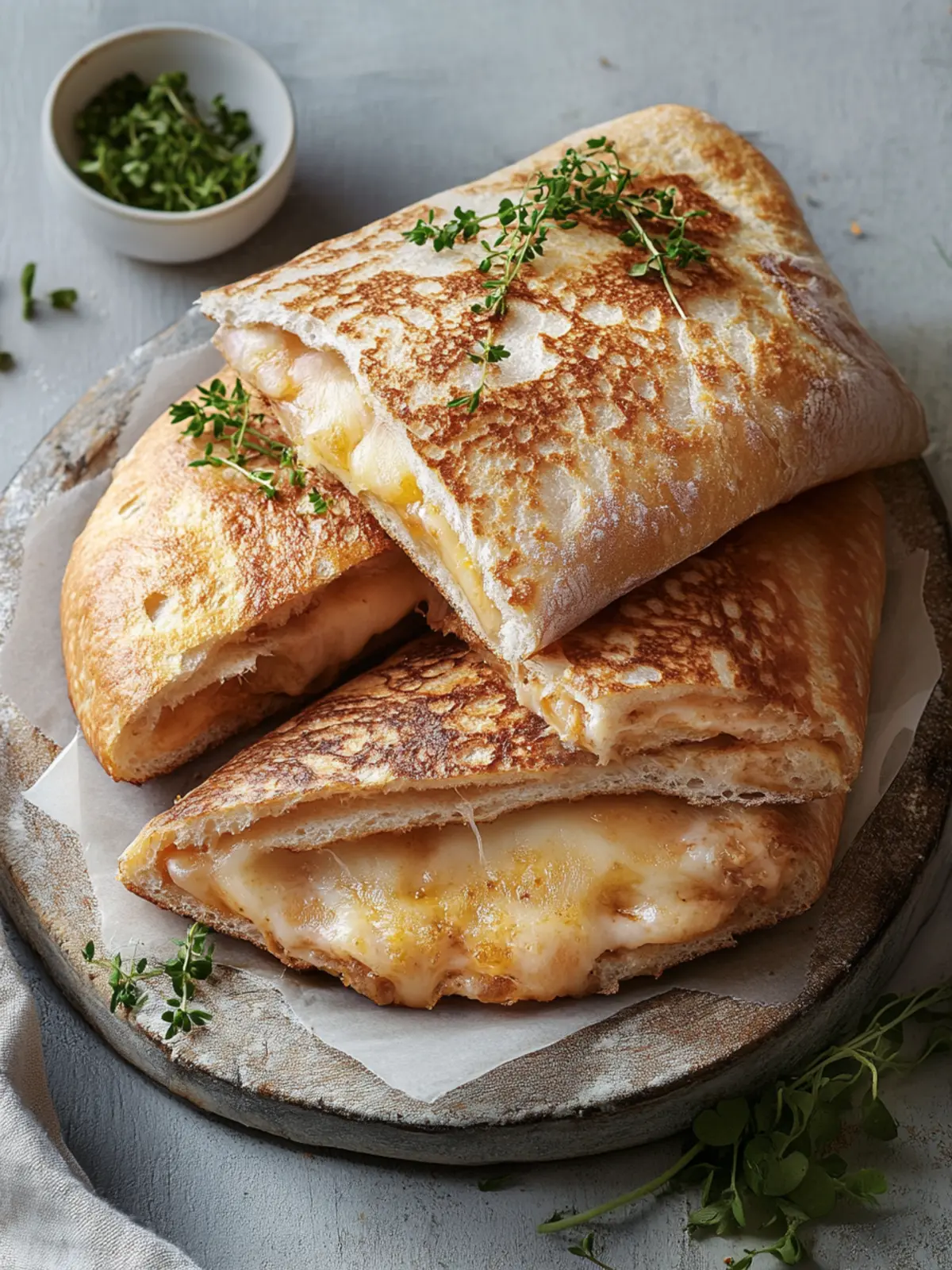 Schinken-Käse-Taschen