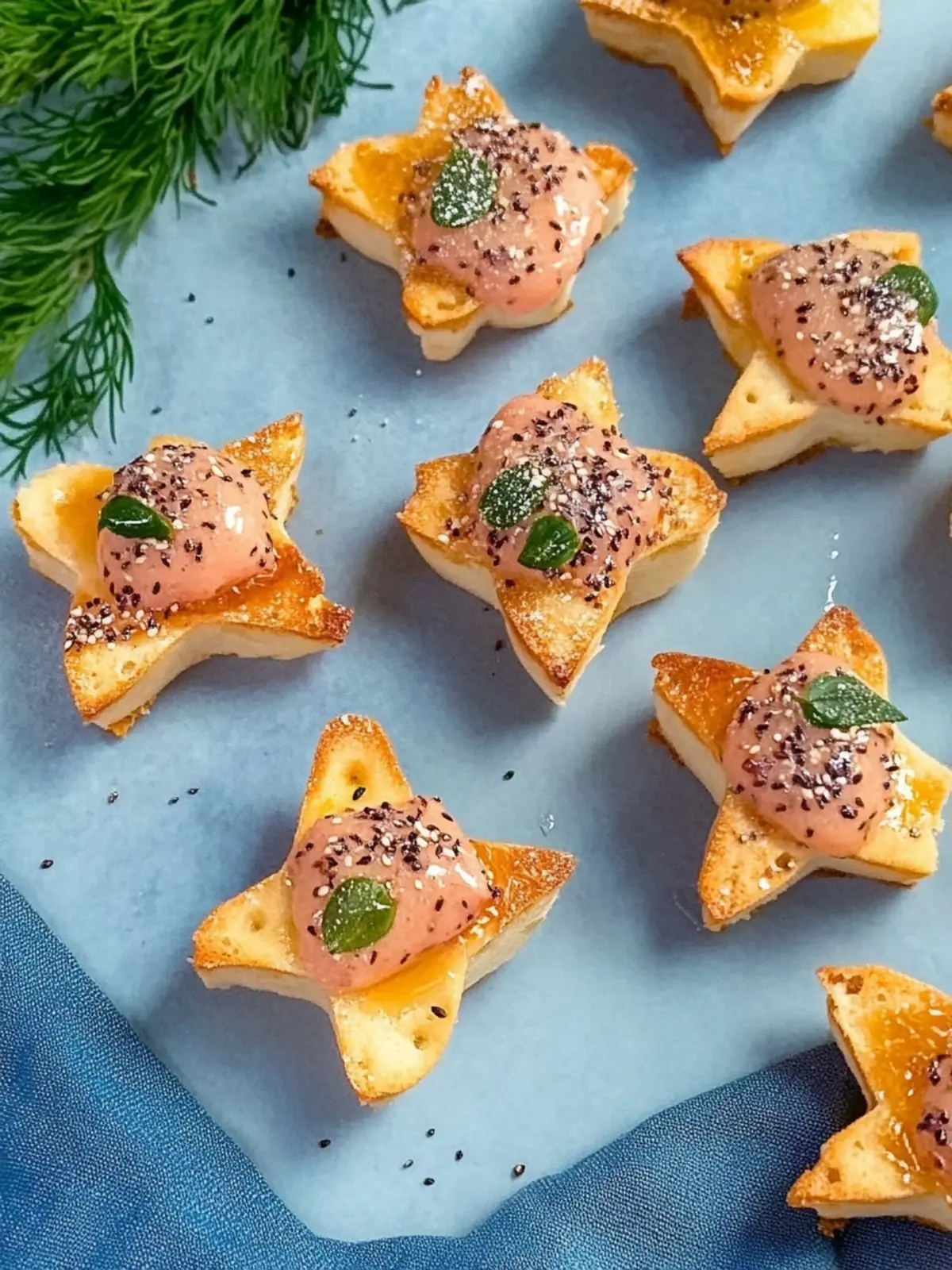 Gefüllte Blätterteigsterne