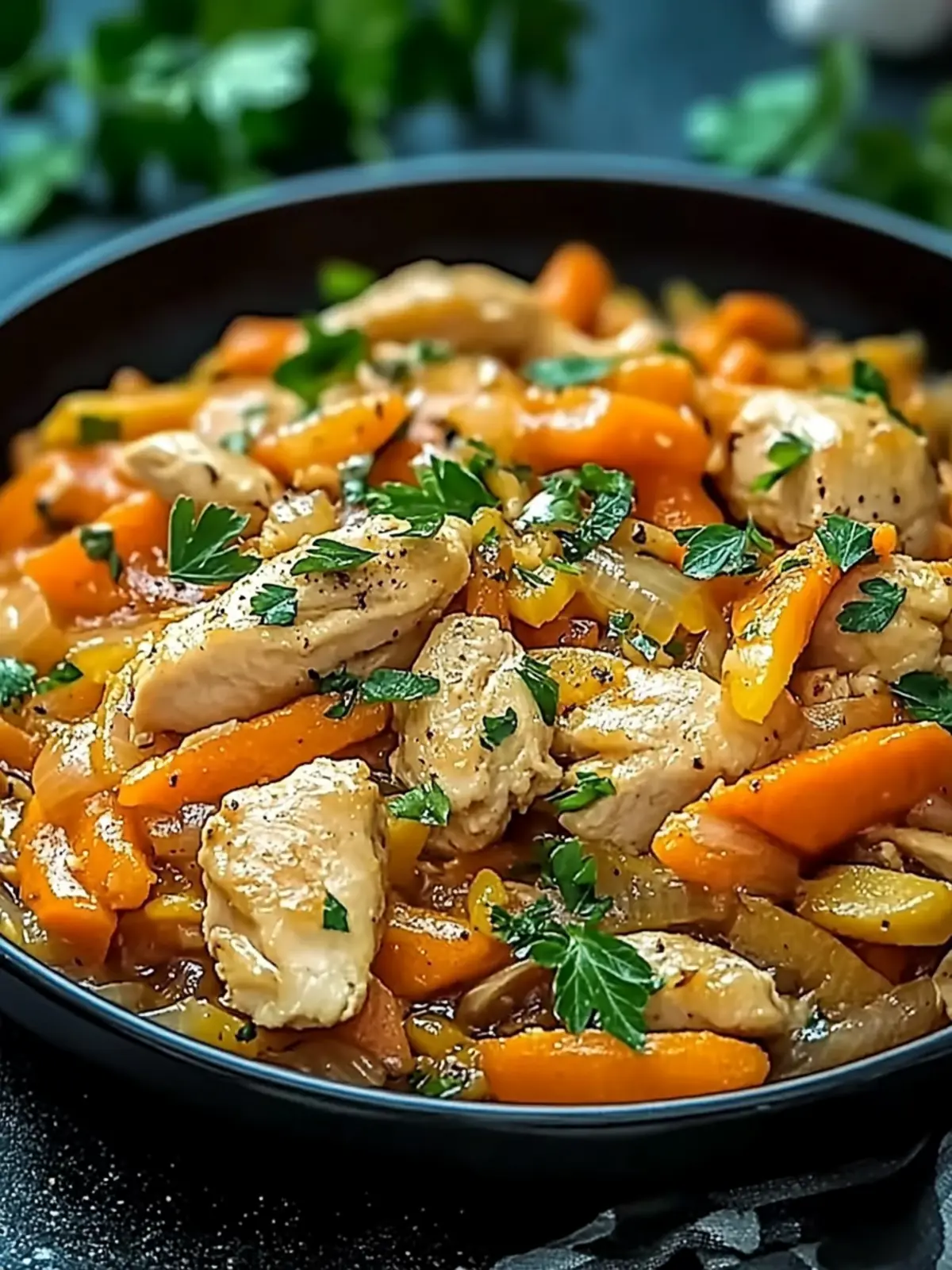 Carrot-Kohlrabi-Pan with Chicken