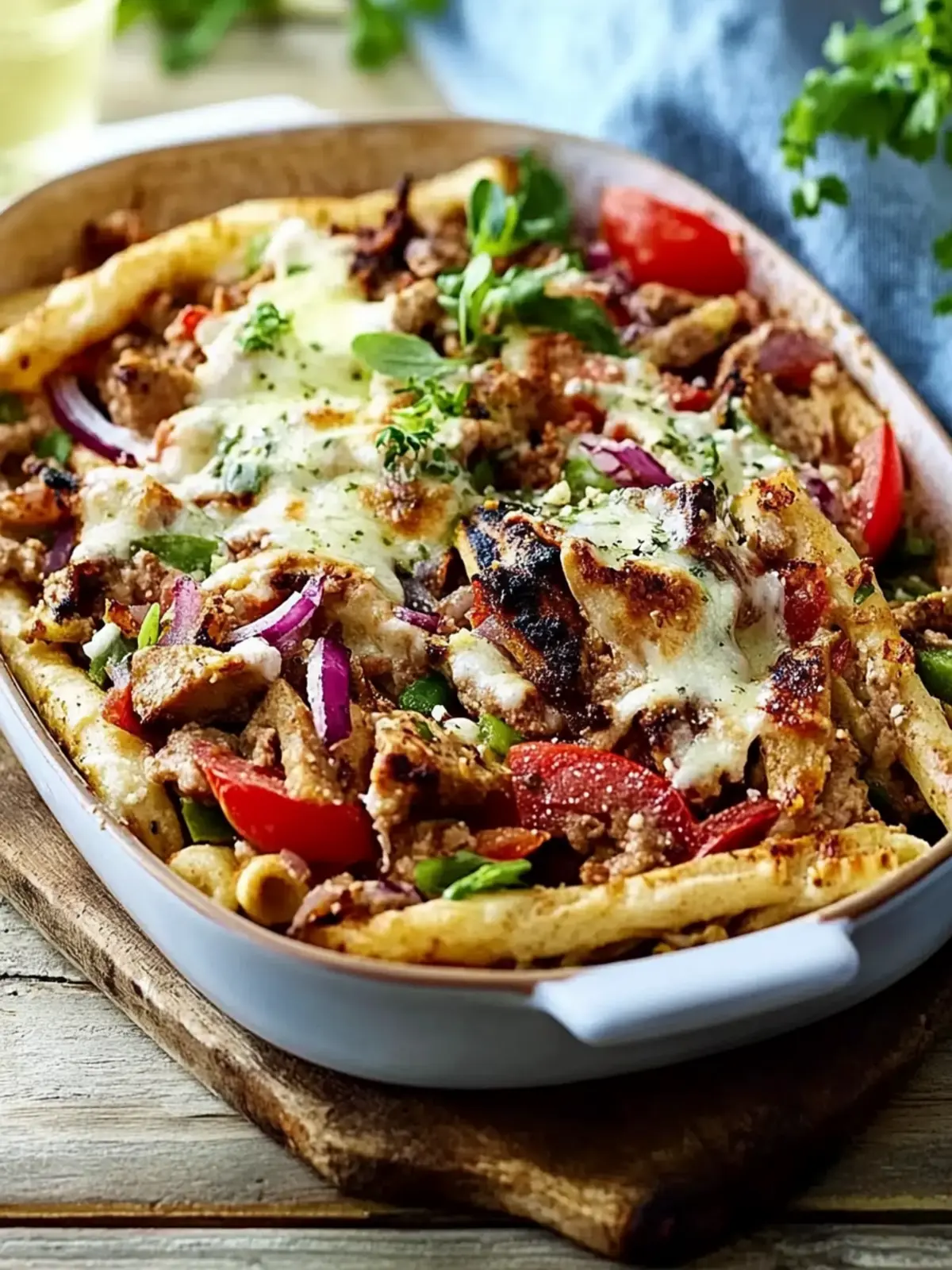 dieser Gyros-Nudel-Auflauf