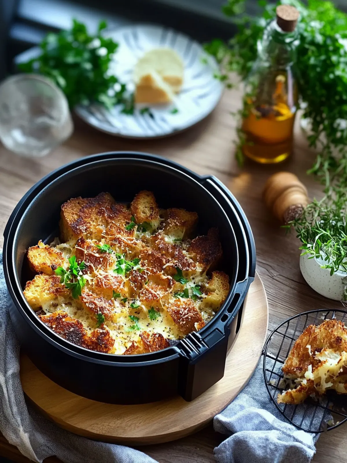 Brezelauflauf im Airfryer