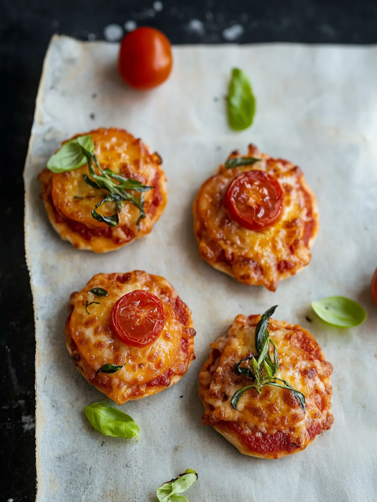 Mini-Pizza in Kirsch-Optik