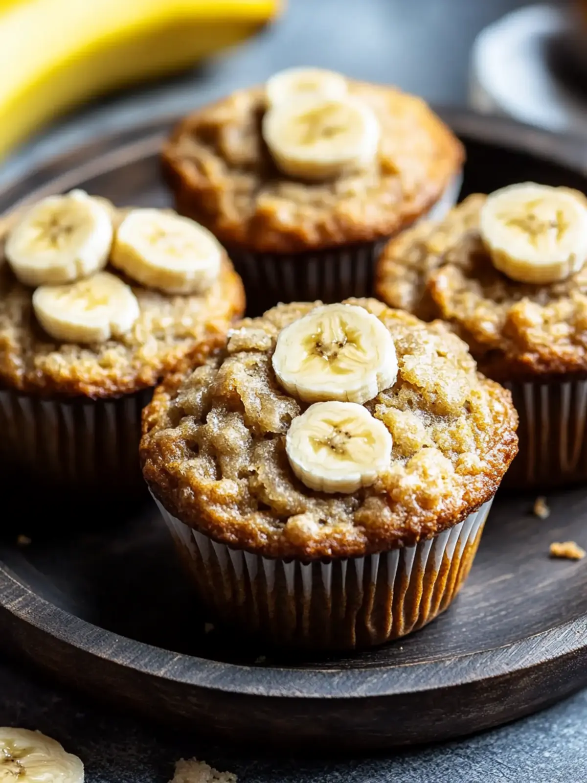 Bananen-Haferflocken-Muffins