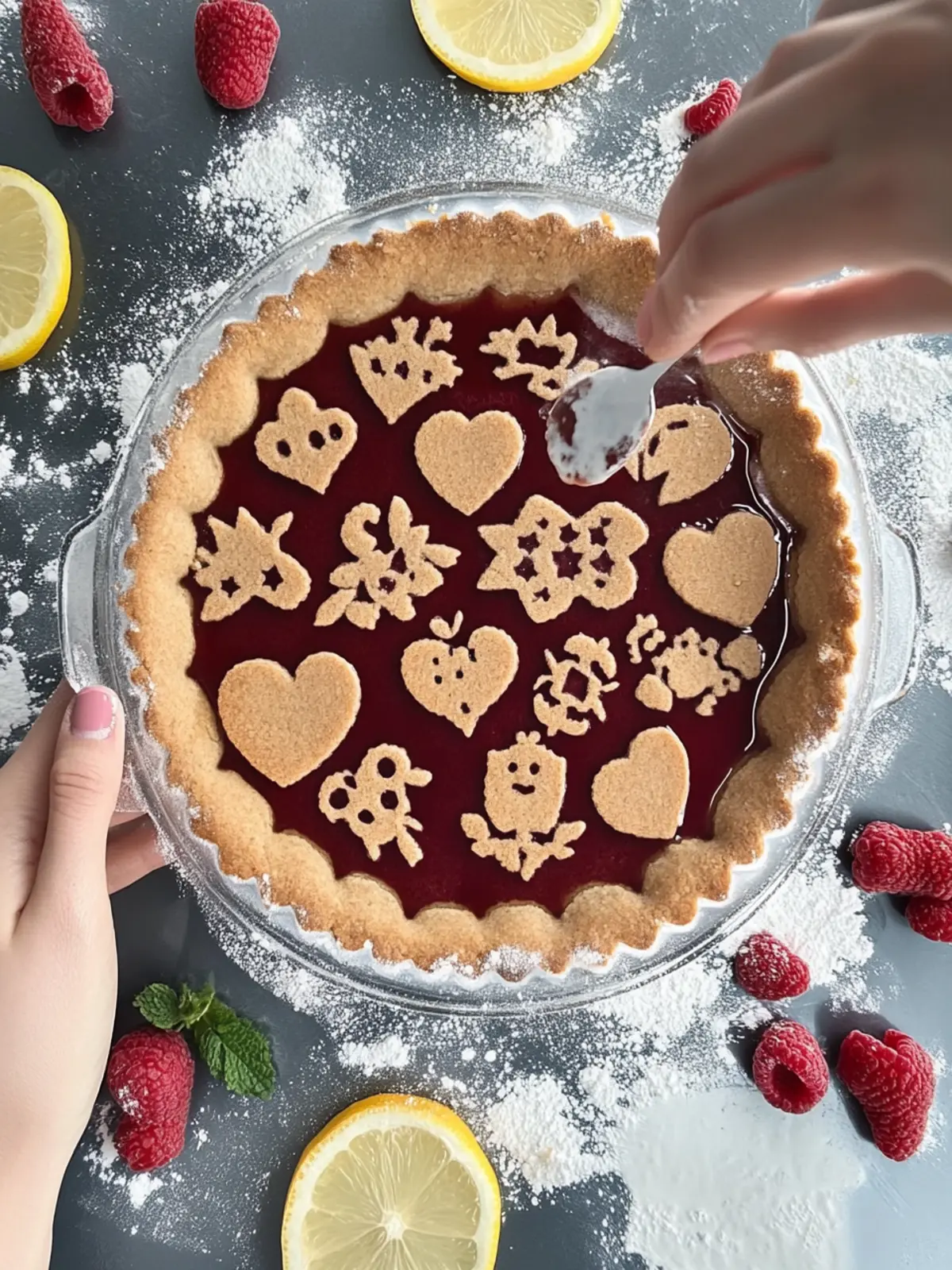 Osterhasen Linzertorte