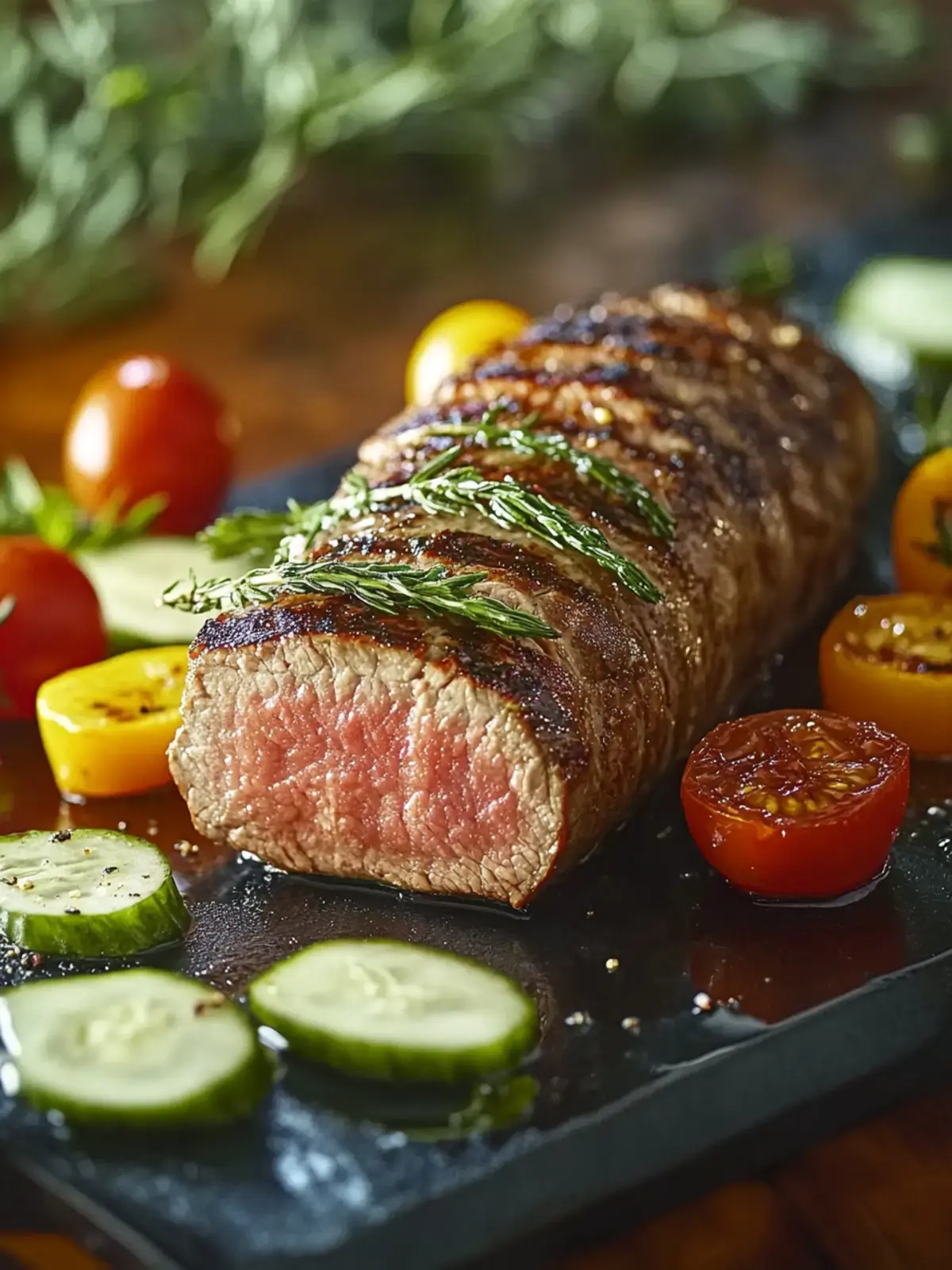 Ganzes Schweinefilet grillen