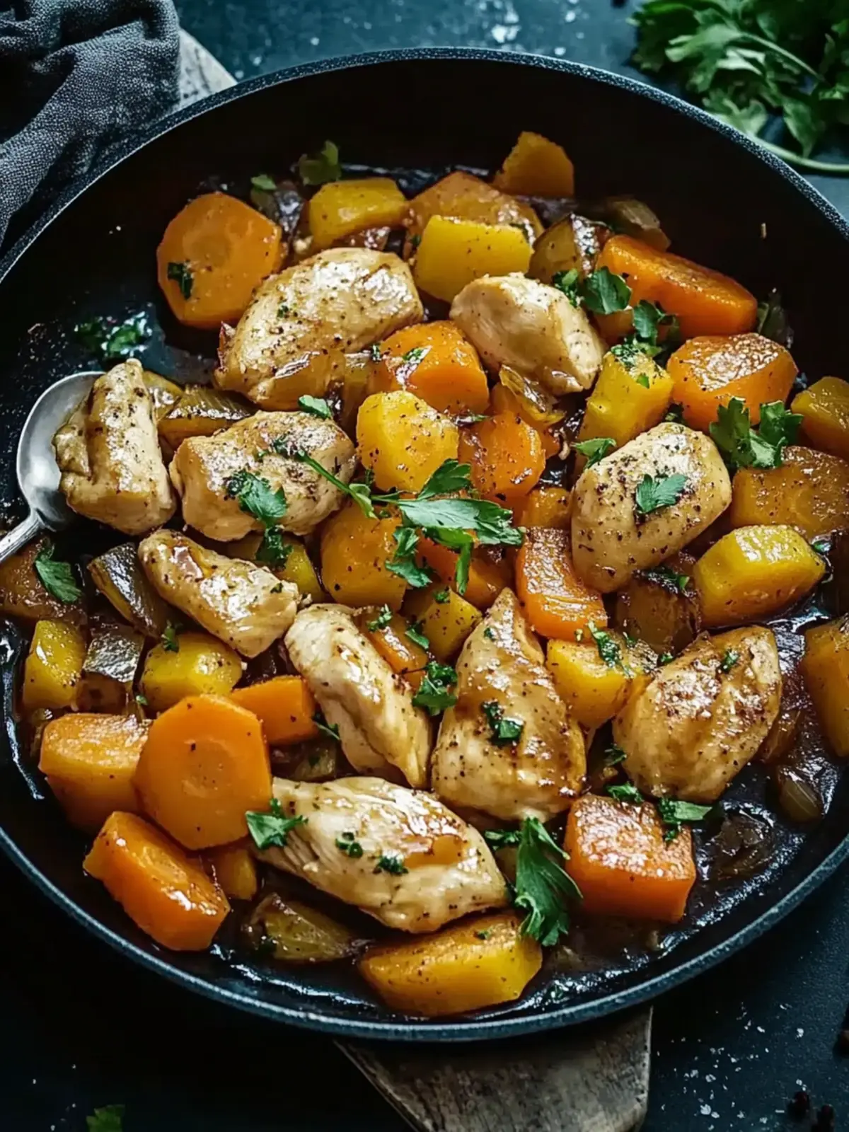 Carrot-Kohlrabi-Pan with Chicken