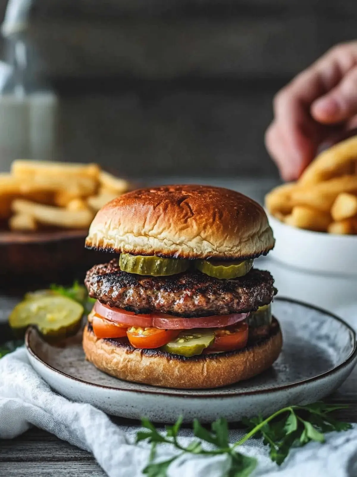 Würzige Bohnenburger