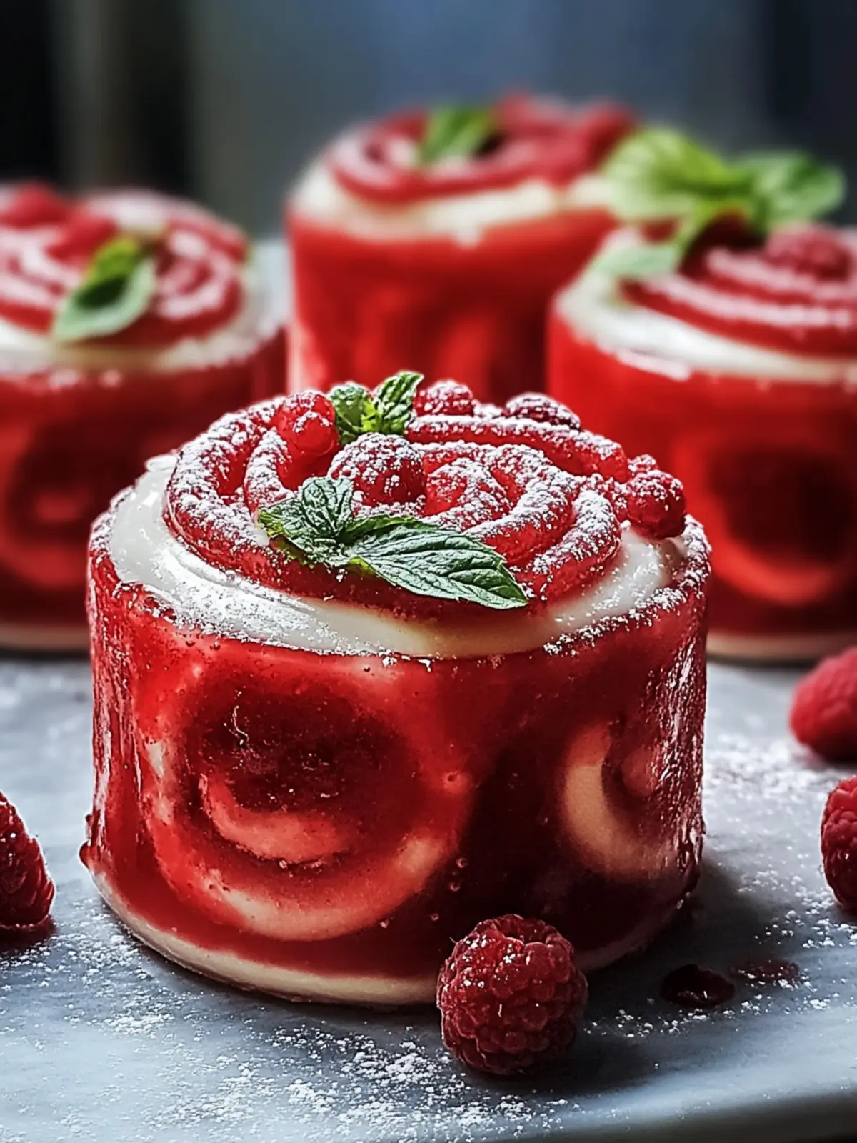 Rote Samt Zimtschnecken