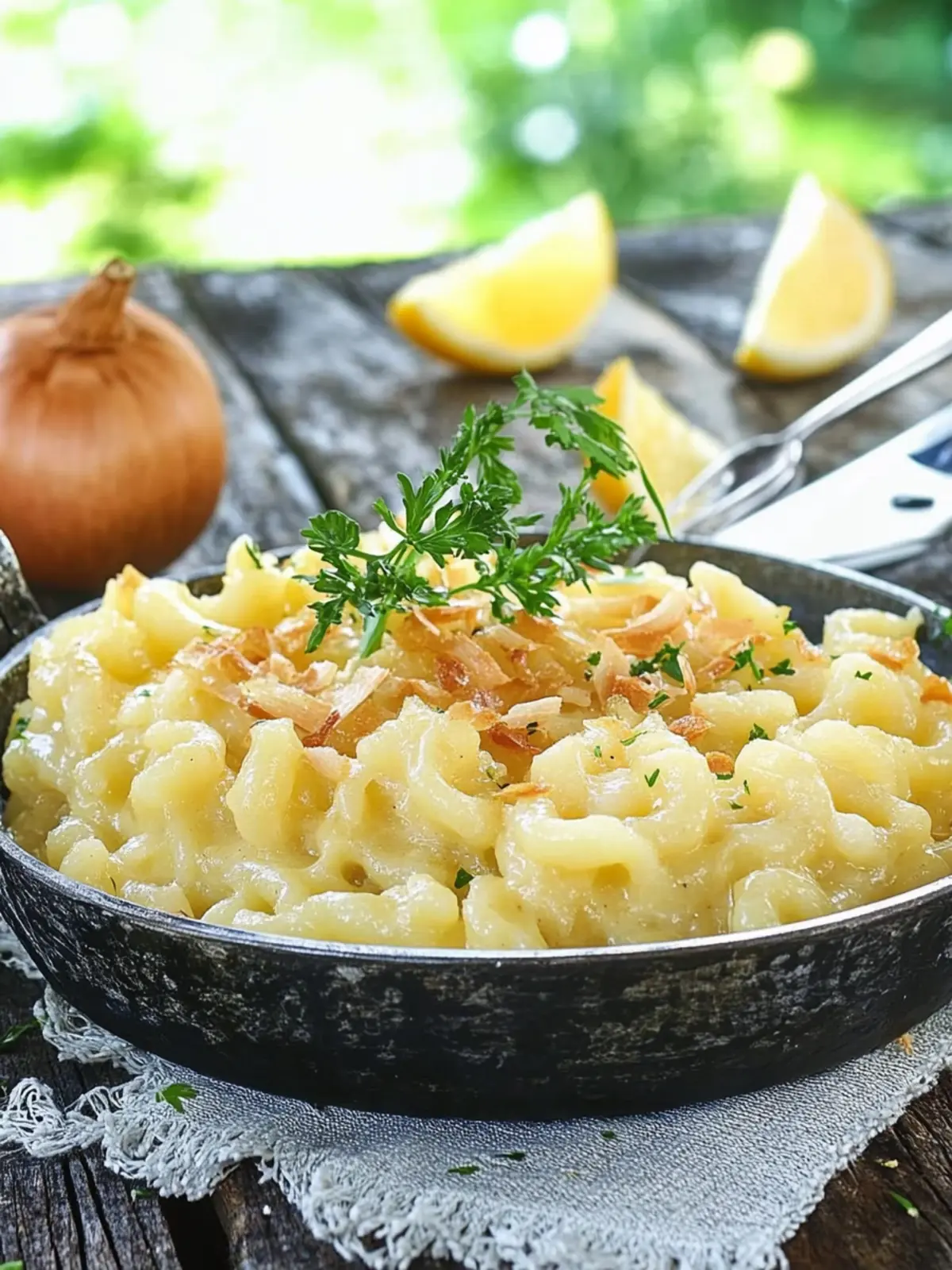 Käsespätzle mit Röstzwiebeln