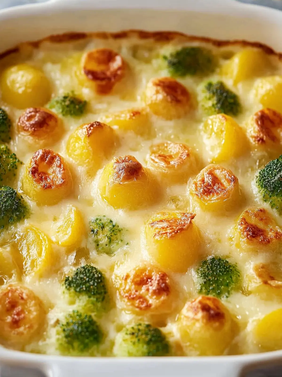 Rosenkohlauflauf mit Kartoffeln und Speck