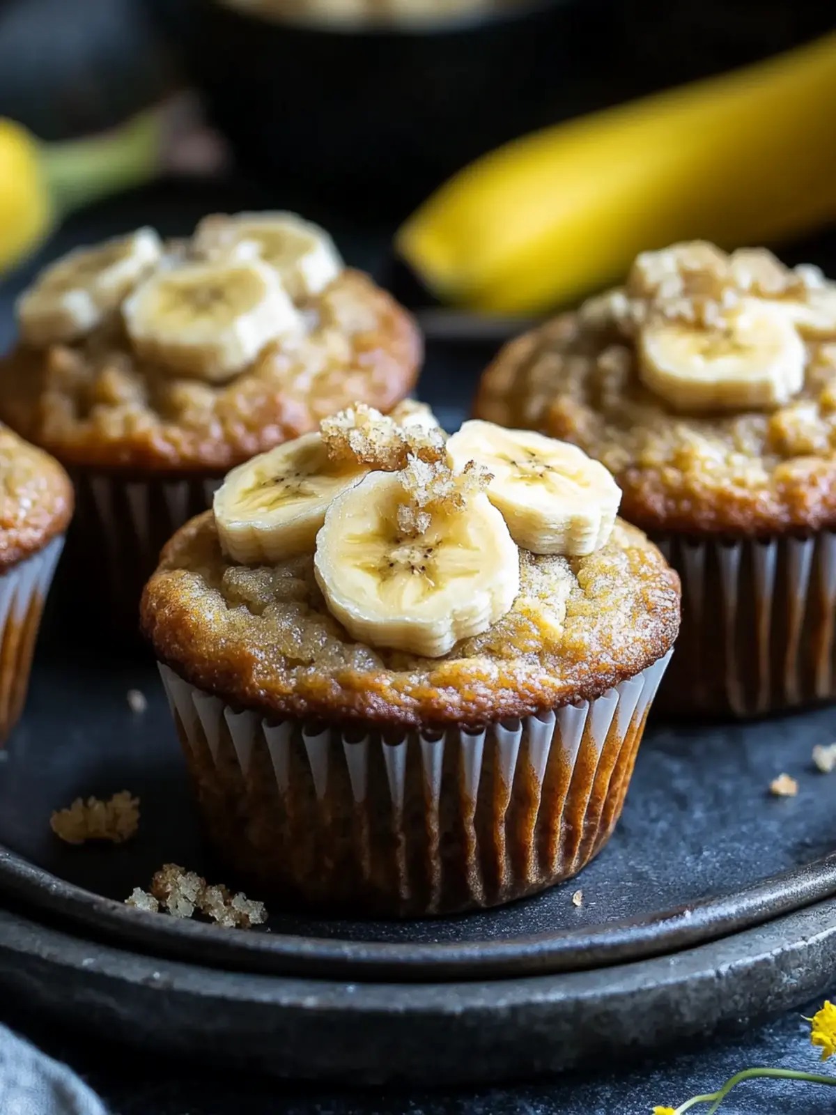Bananen-Haferflocken-Muffins