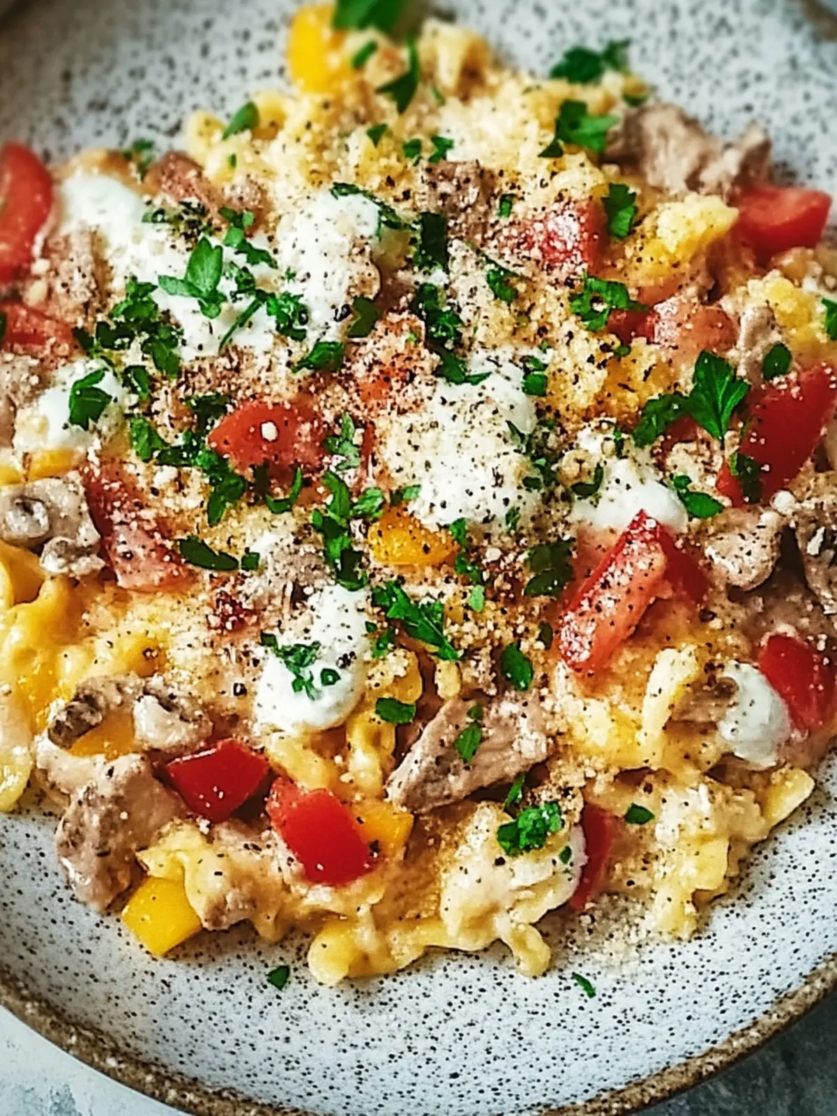 Gyros-Spätzle-Auflauf