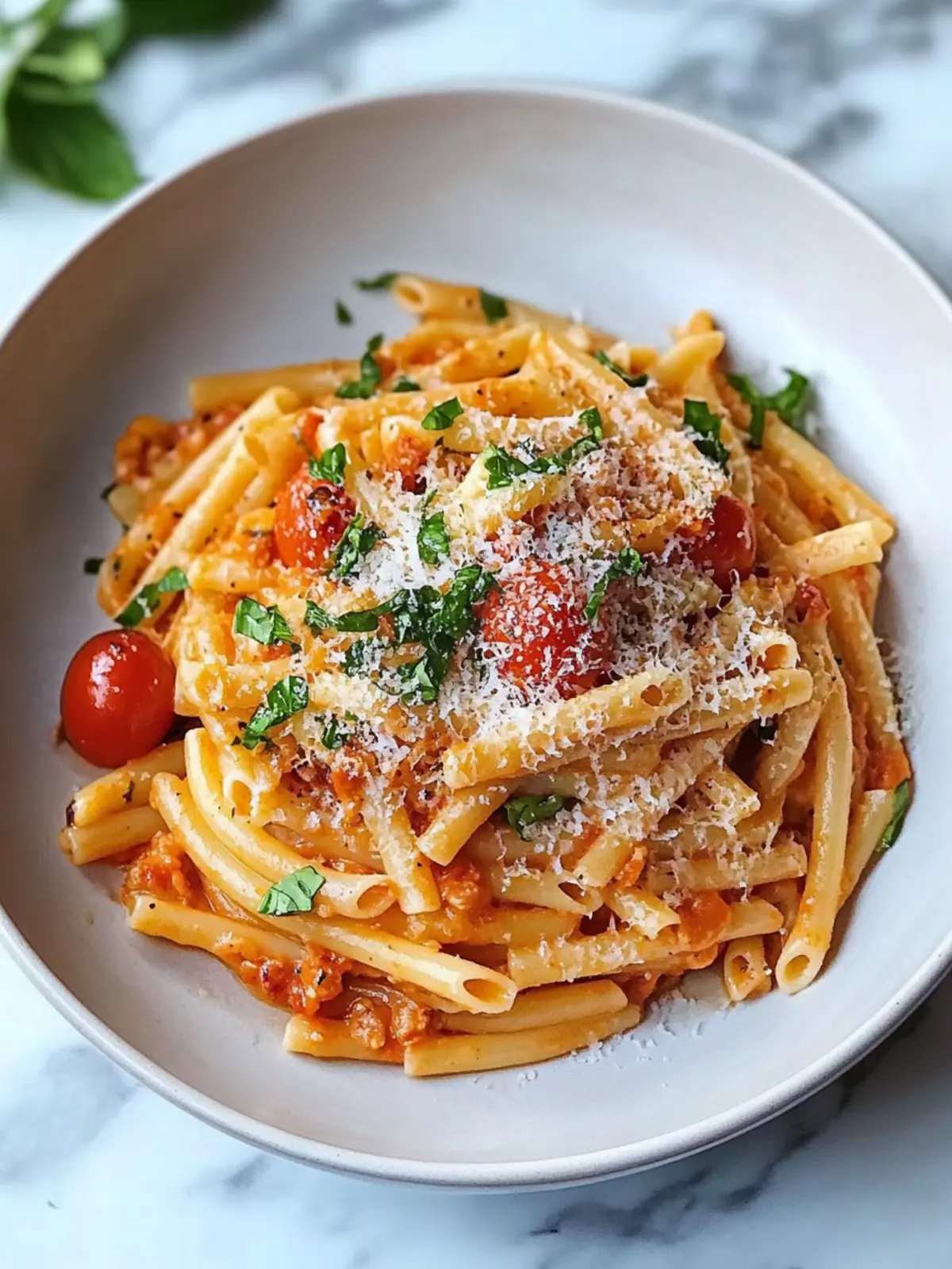 Tomaten-Knoblauch-Pasta