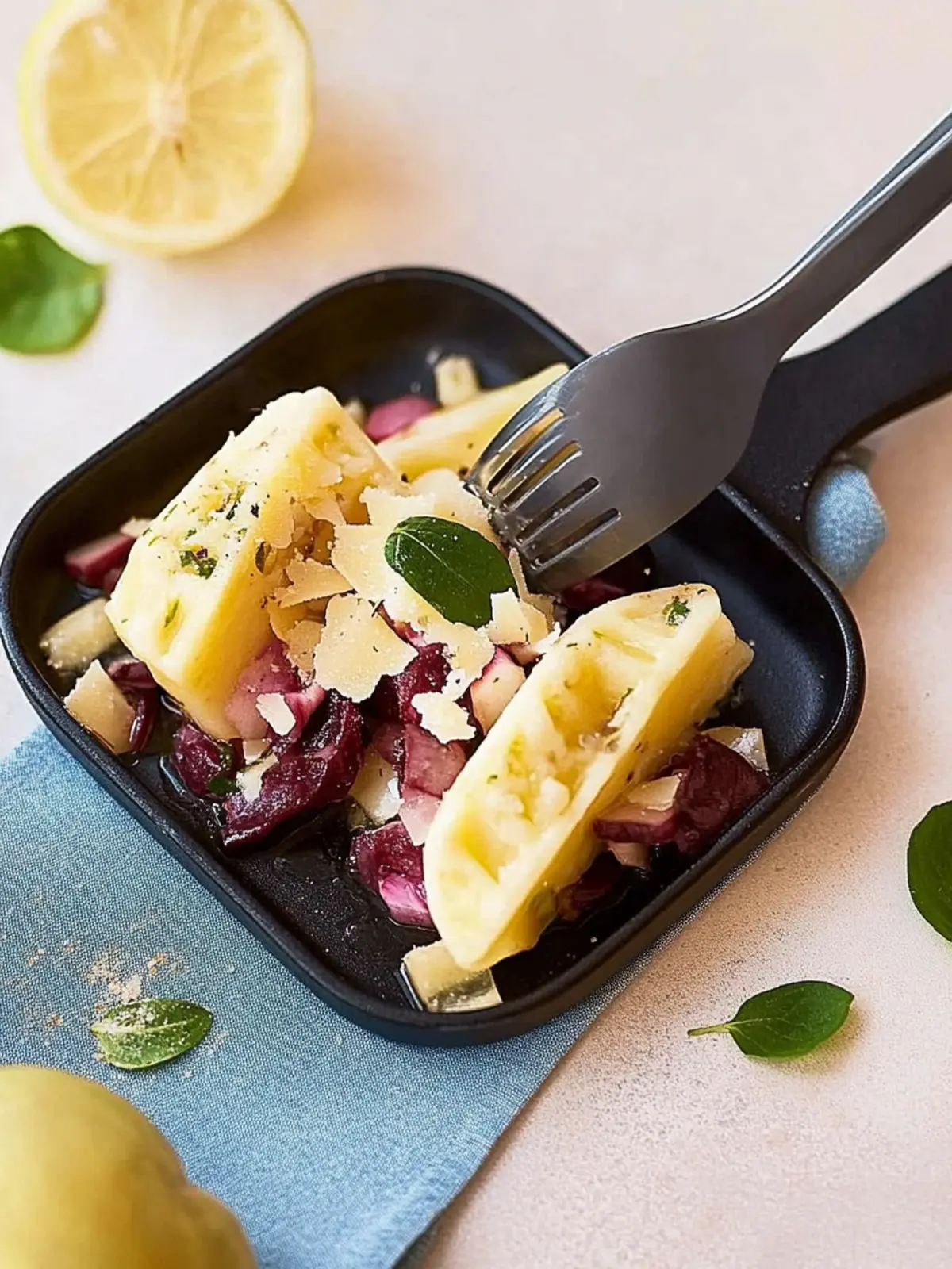 Raclette-Pfännchen Rote Bete