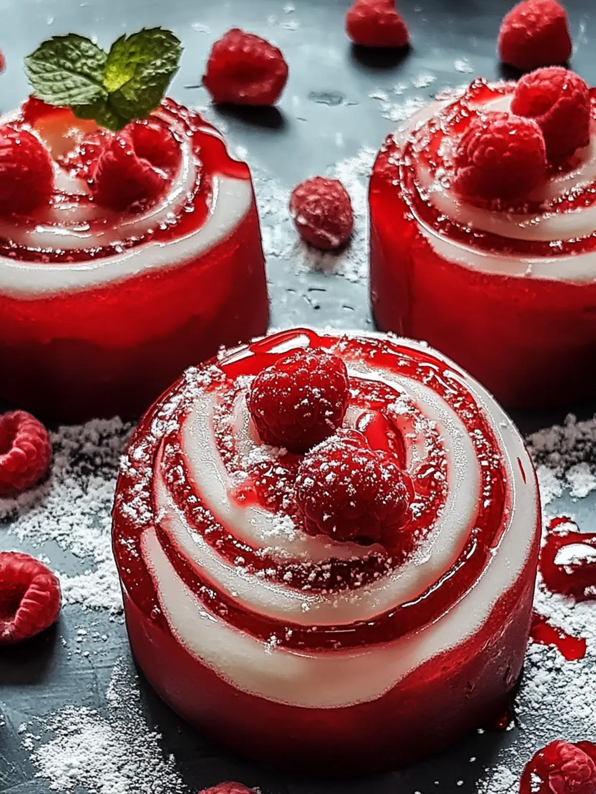 Rote Samt Zimtschnecken