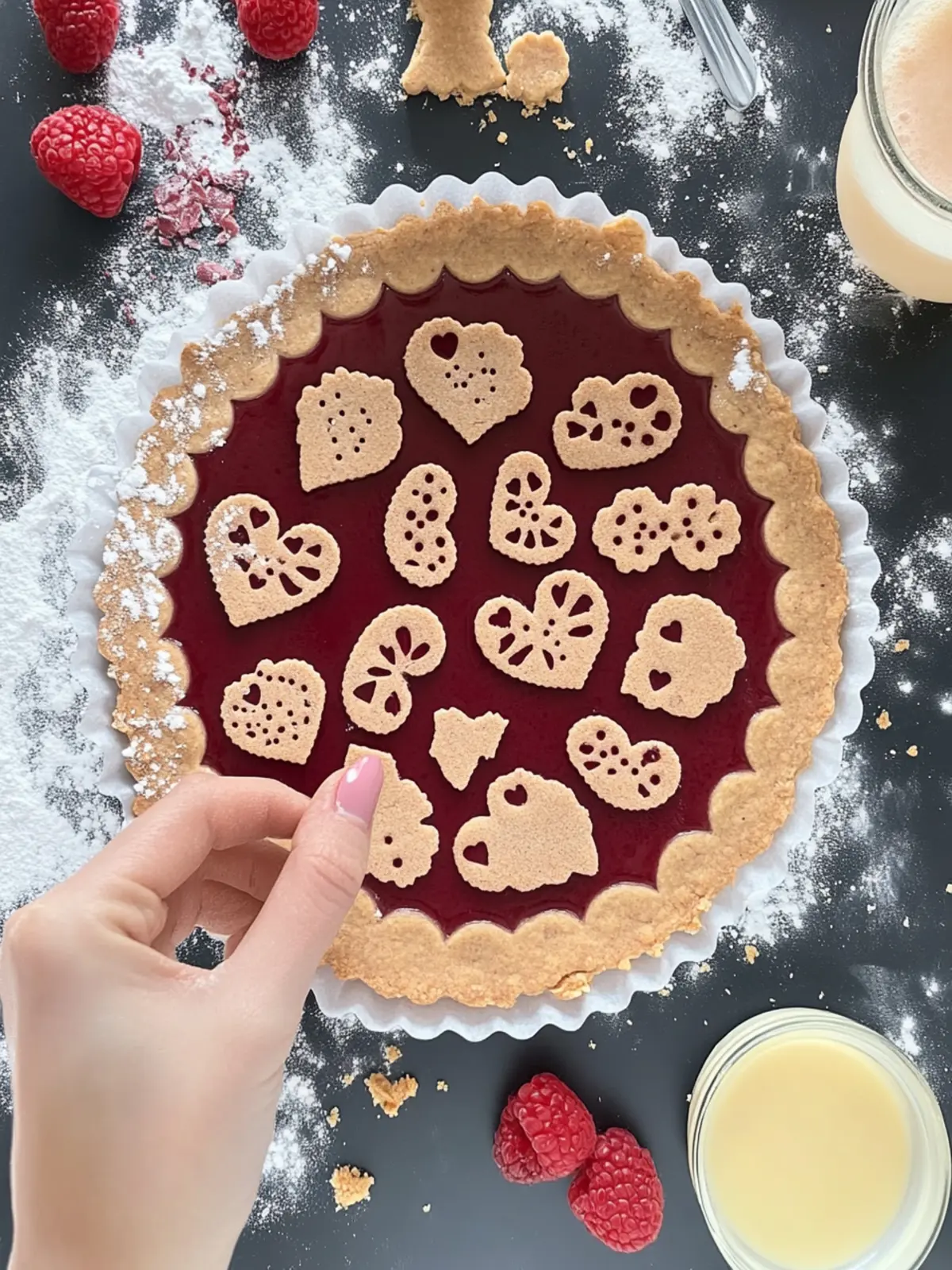 Osterhasen Linzertorte