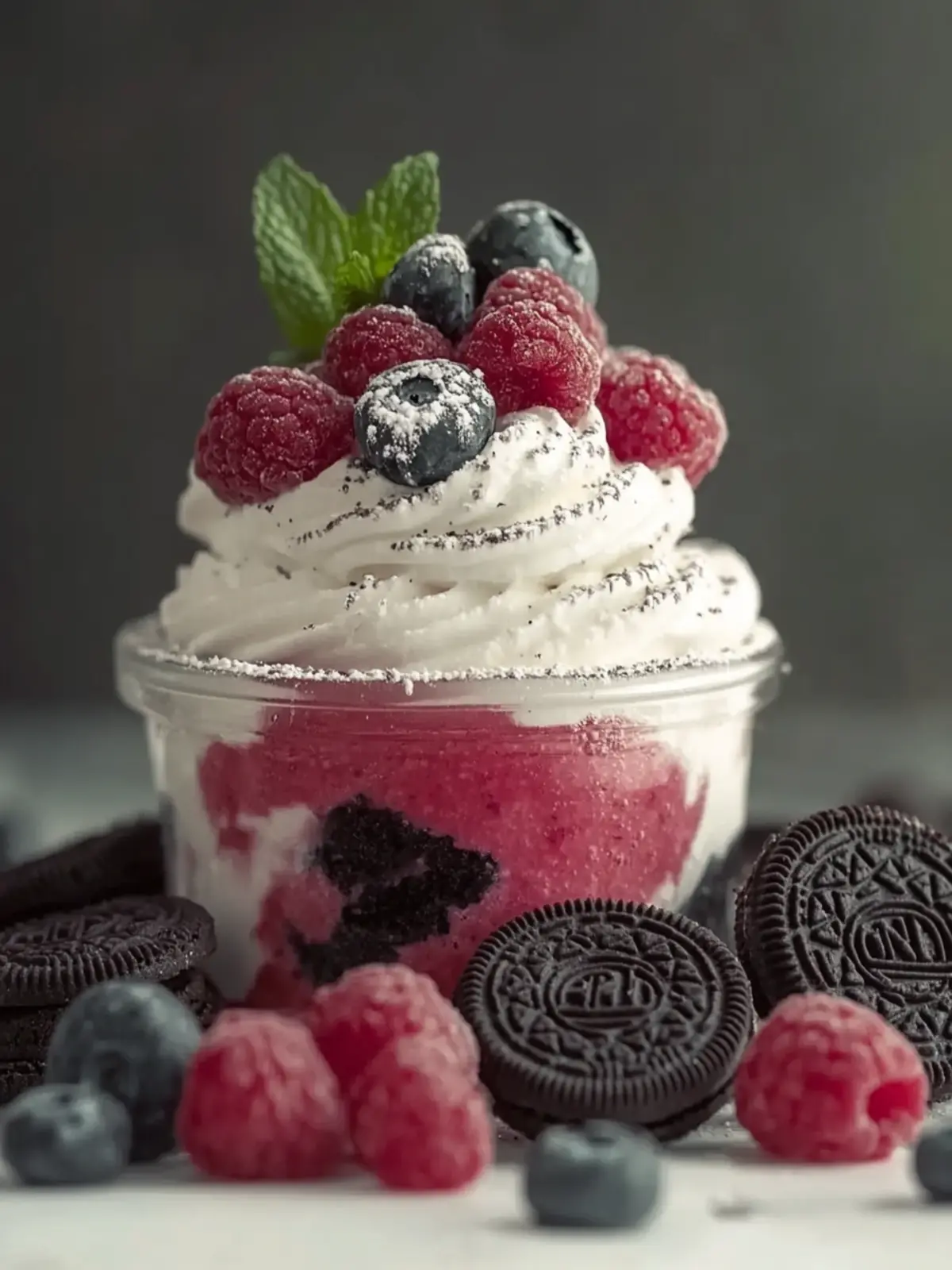 Himbeer Oreo Dessert