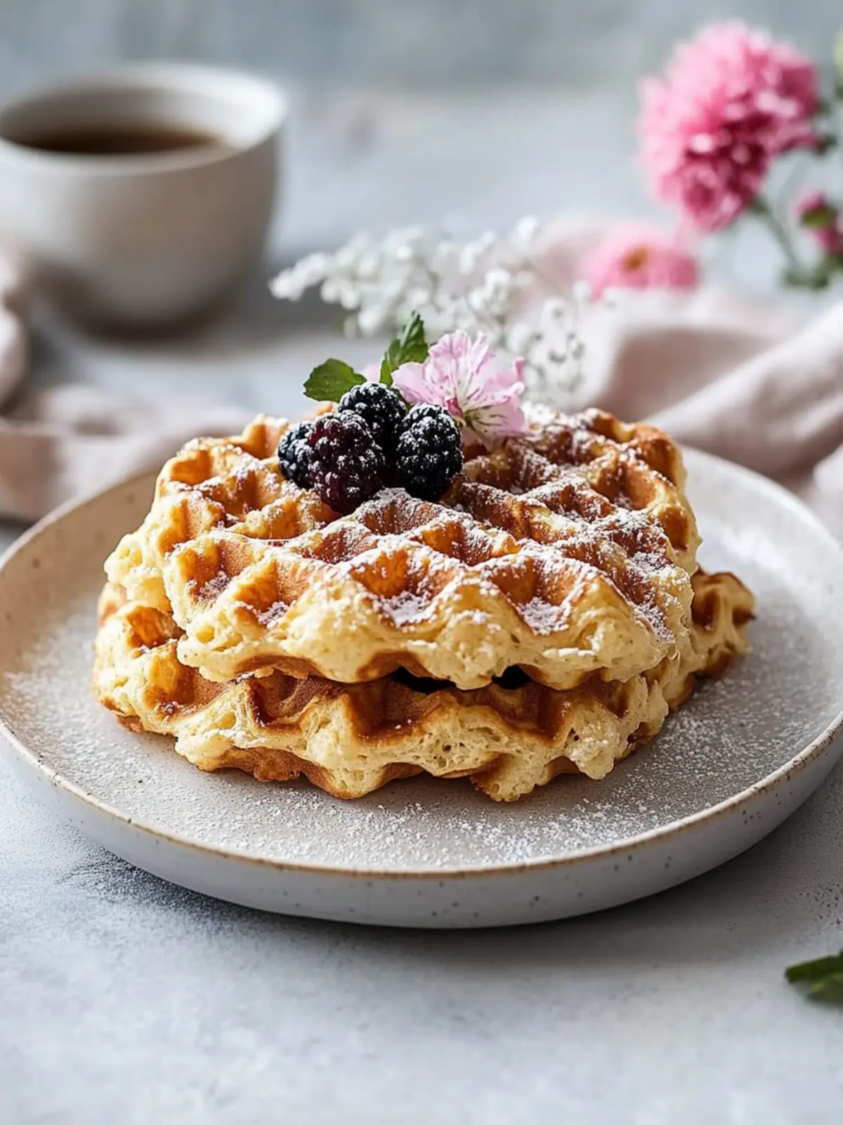 Quarkwaffeln für gute Laune