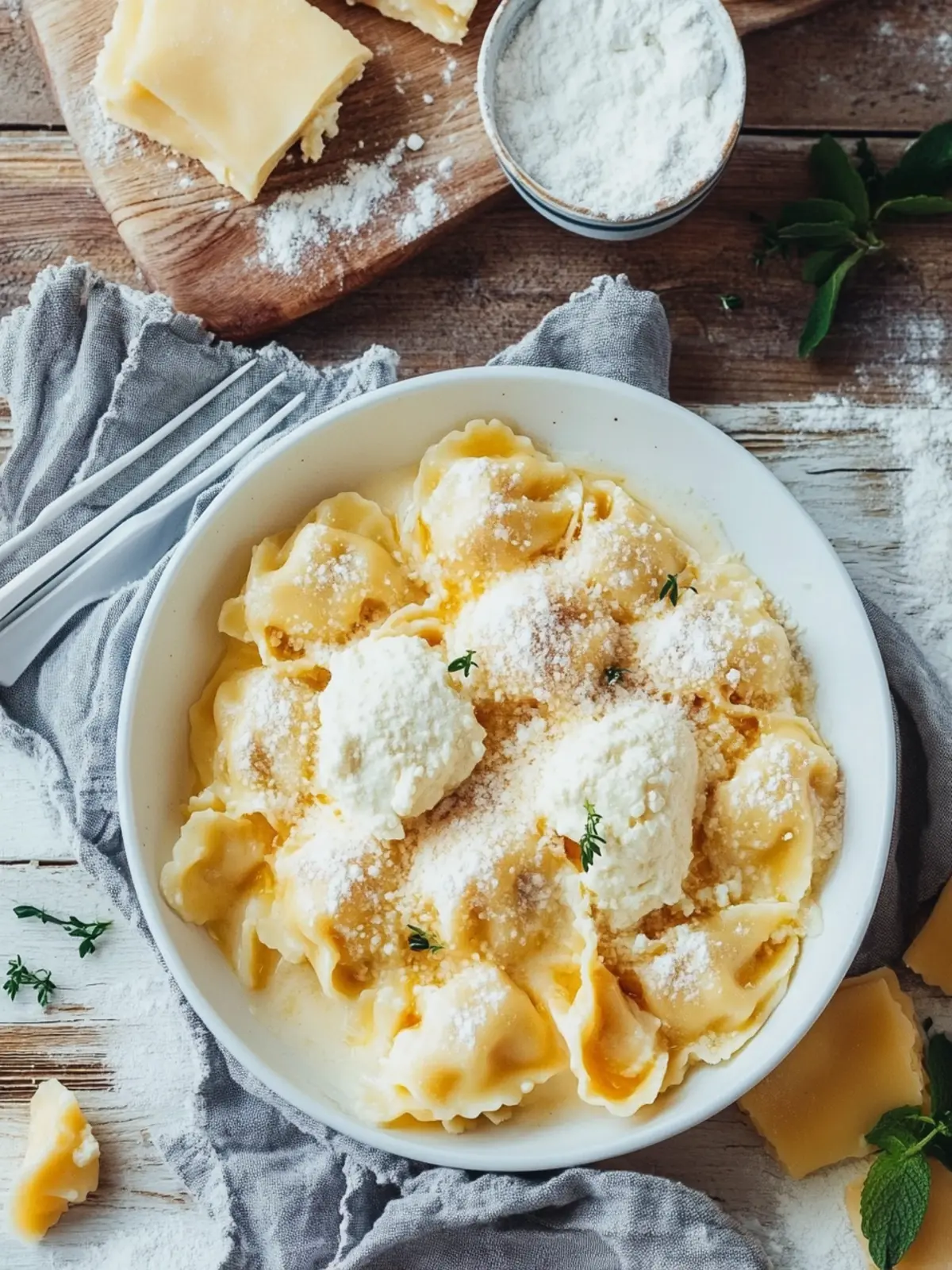 Cremige Ricotta-Nudeln