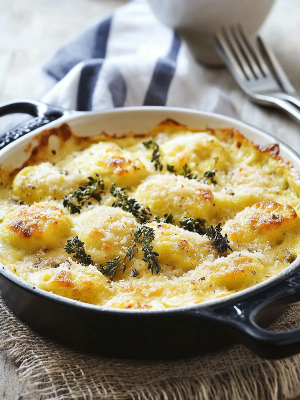 Deftiges Rosenkohlgratin