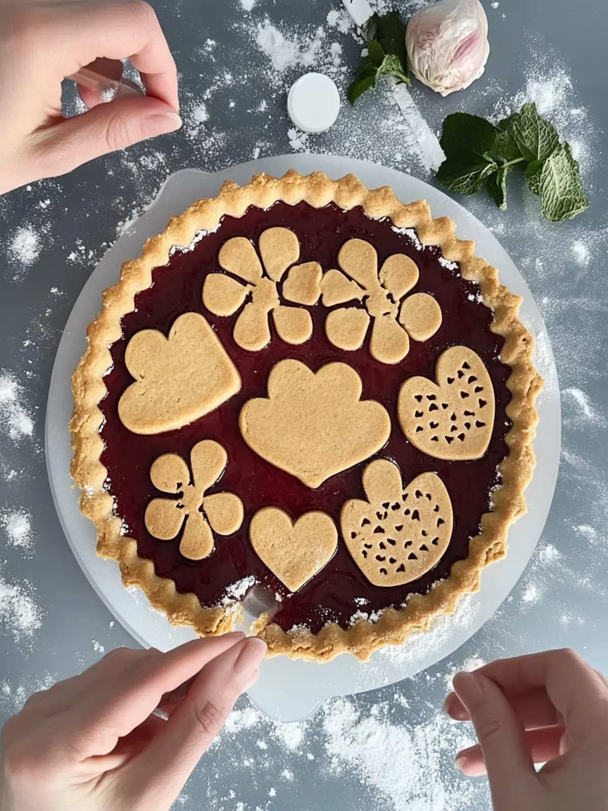 Osterhasen Linzertorte