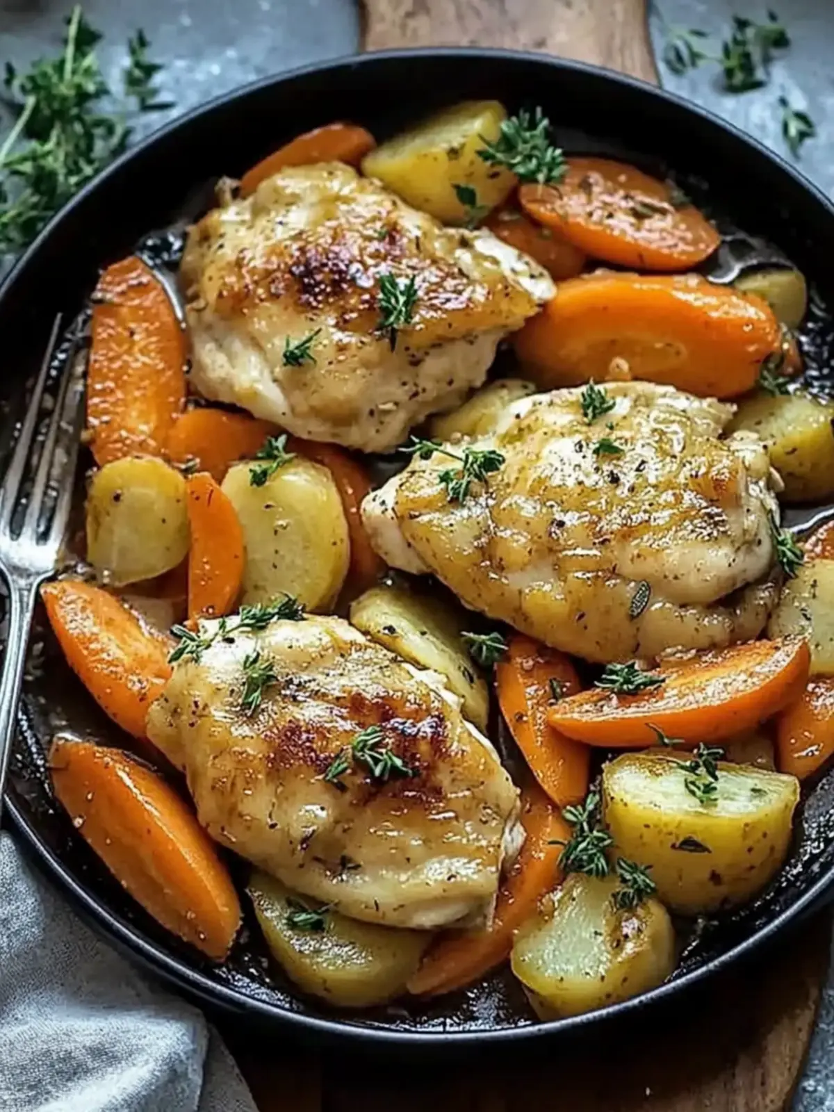 Carrot-Kohlrabi-Pan with Chicken