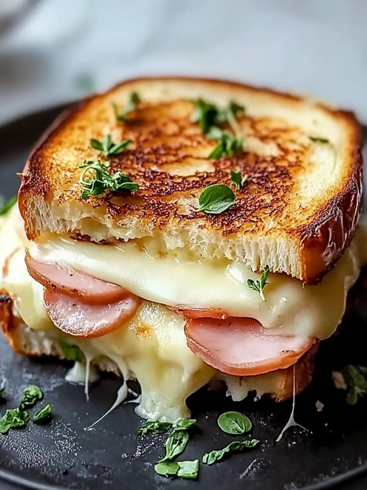 Klassischer französischer Croque Monsieur