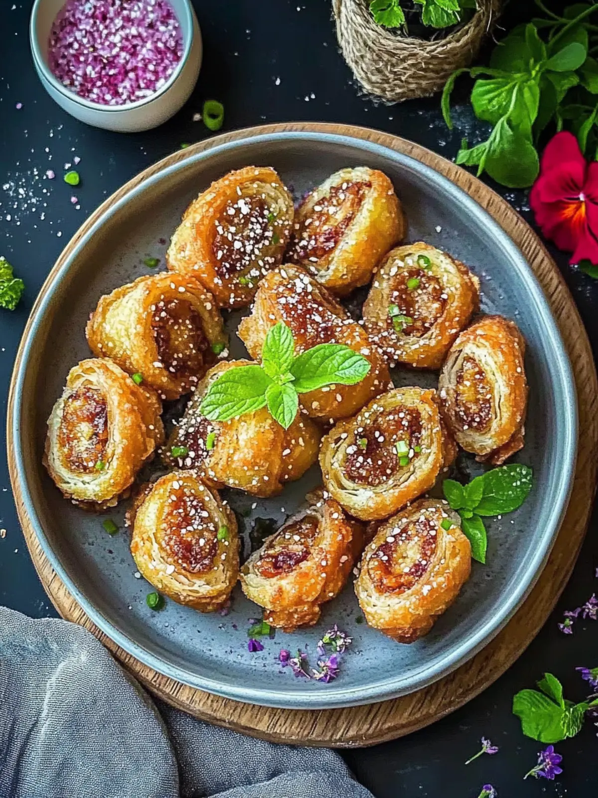 Crispy Frühlingsrollen Heißluftfritteuse