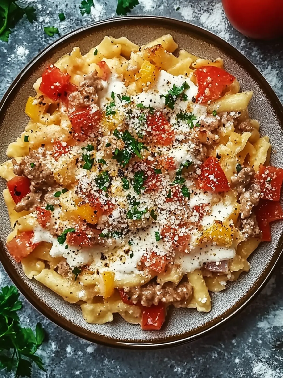 Gyros-Spätzle-Auflauf